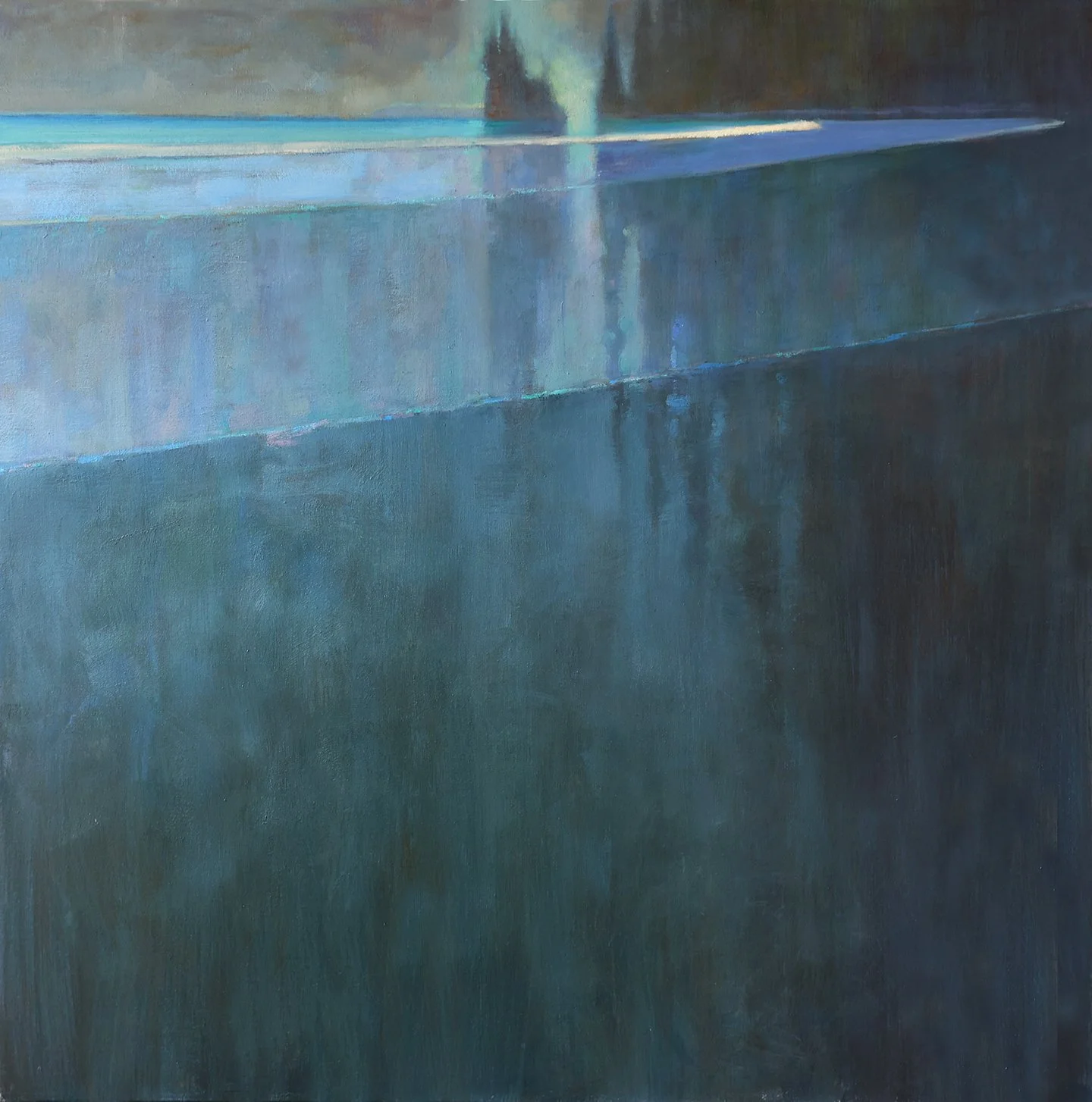 'Glowing Stack' 36 X 36 in. Oil on Canvas - Madrona Gallery