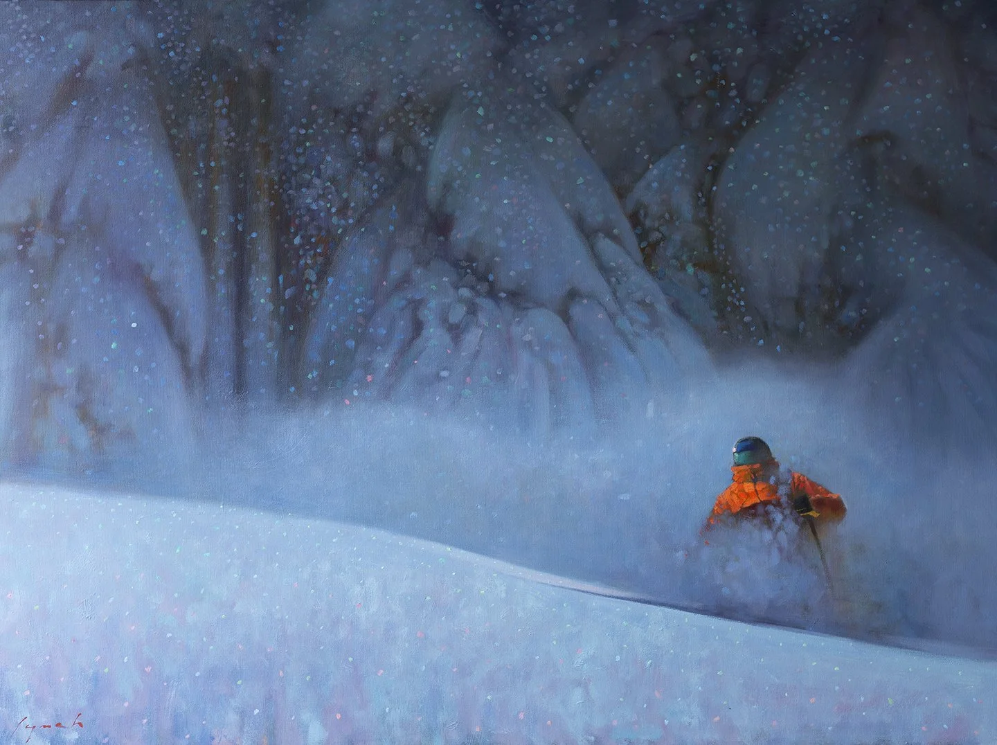 'Out of the Trees' 36 X 48 oil on canvas