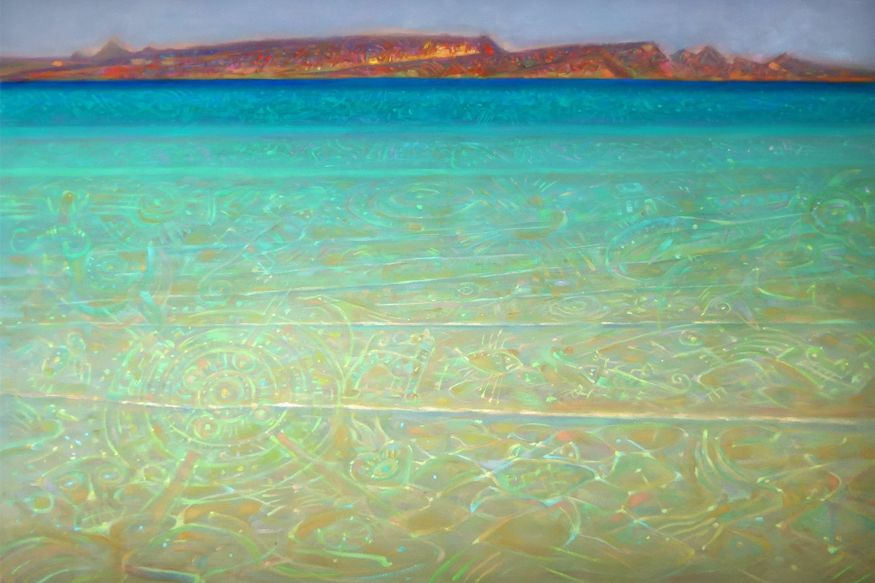 'Mar Bermego, Vermilian Sea' 40 X 60 in. Ida Victoria Gallery