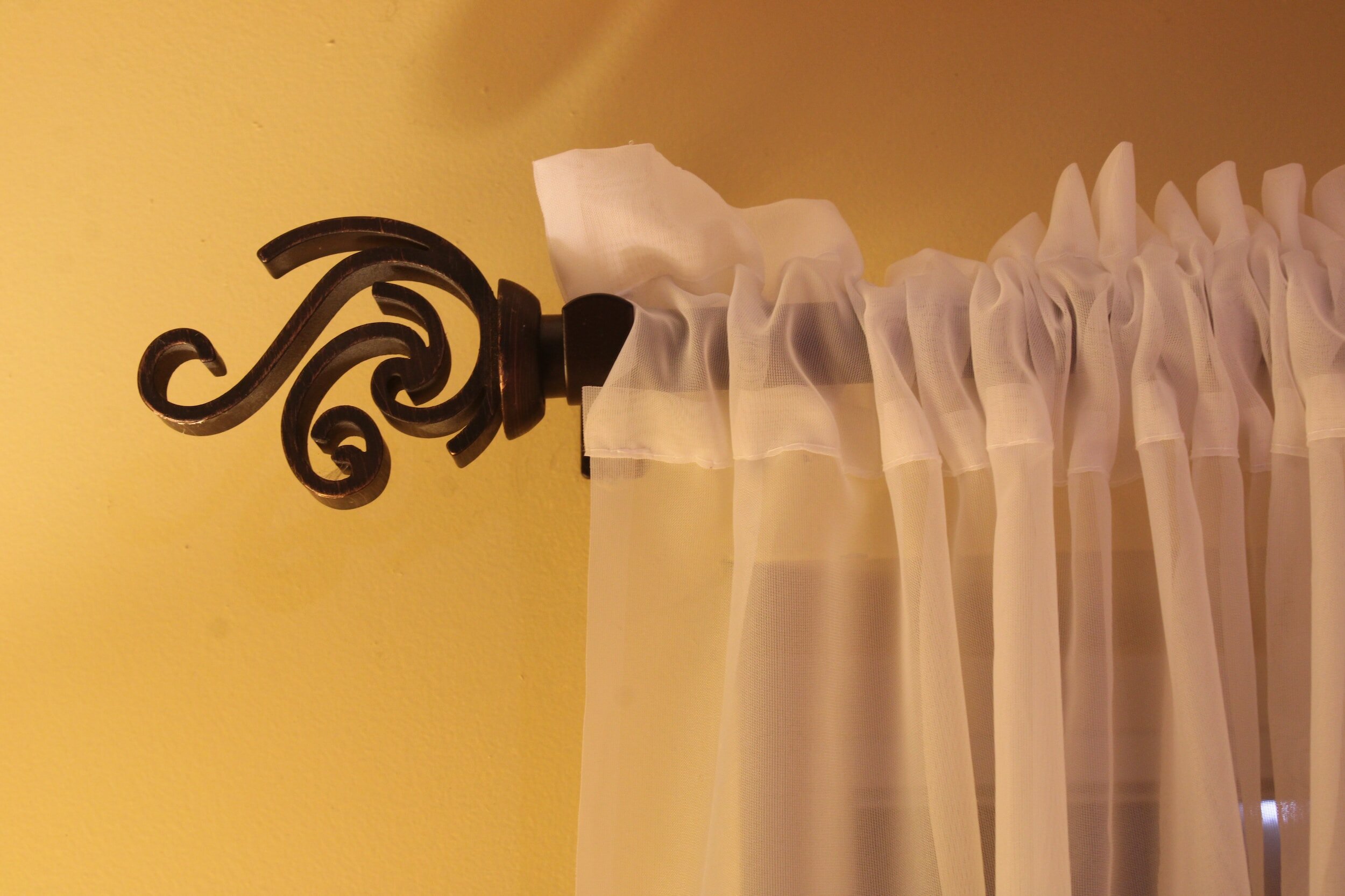 Hang curtain rods