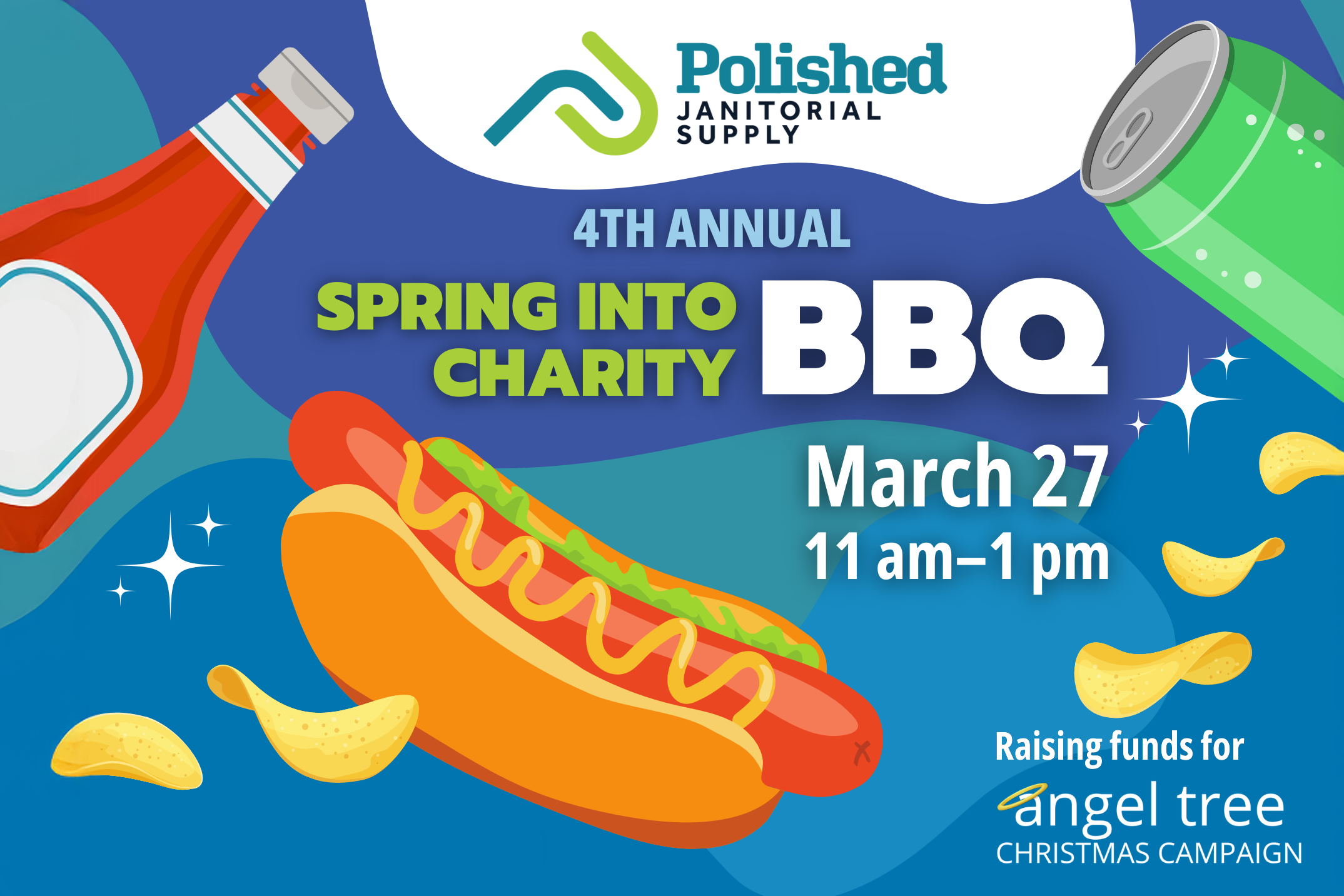 Polished Janitorial Spring into Charity BBQ