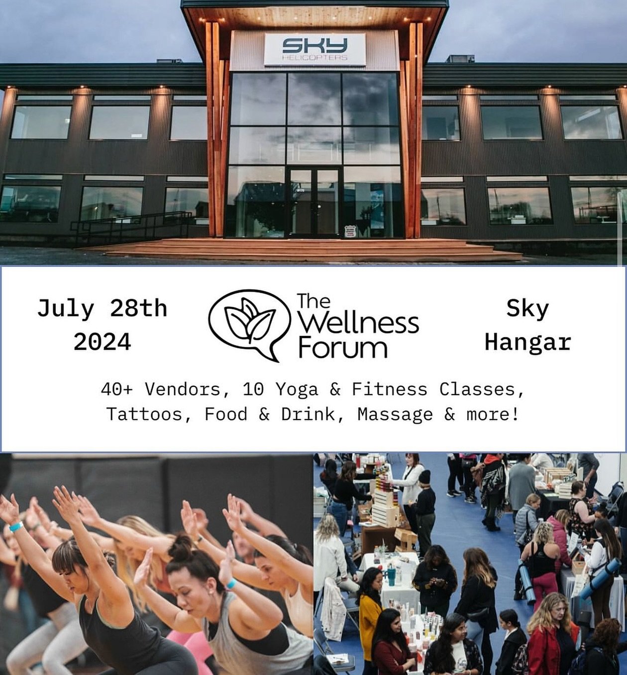 Big news! Gypsy Wild will be attending its first trade show! 🎉 🎈 

I&rsquo;ve been busy all week prepping for The Wellness Forum at the end of the month at the stunning Sky Hangar. 

More details to follow, but make sure you grab tickets and signup