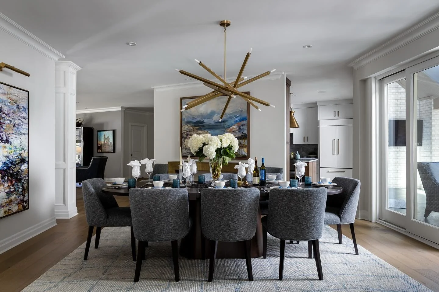 One of our favourite shots from this project showing this fully redesigned and redecorated interior entrusted to us by our valued clients. This one took us  a year and a half from start to finish. Carefully and thoughtfully executed -the results equa