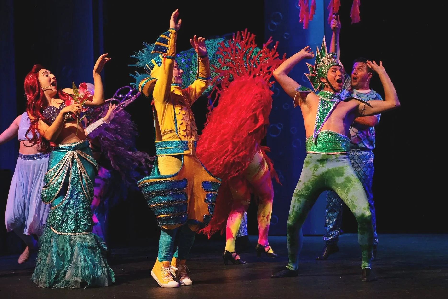 Ben Friesen's 'Fish Dancer' is more than happy to show Kylee Brown's 'Ariel' how fun it is Under the Sea!