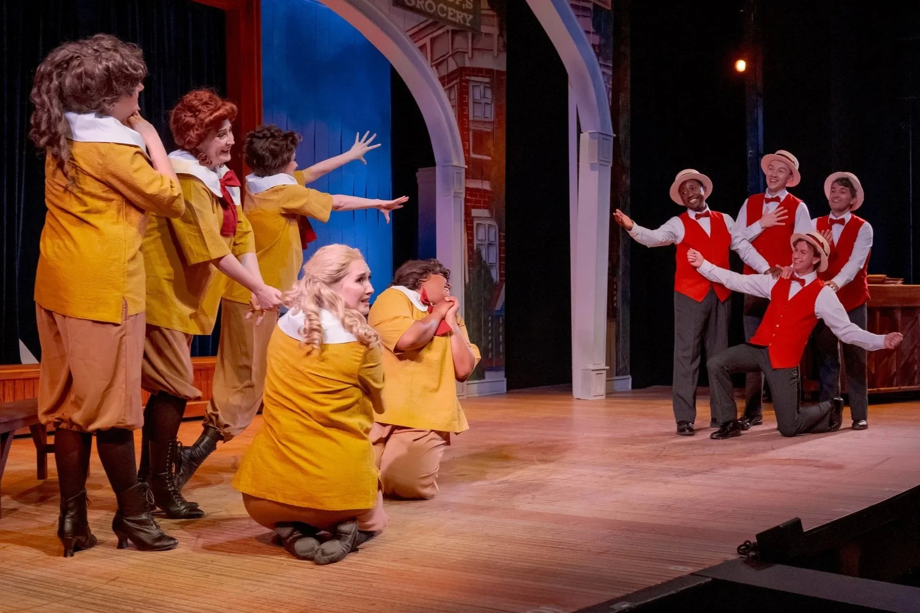 Ben Friesen's 'Jacey Squires', the rest of the Quartet, and the Pick-a-Littles are ready for the Ice Cream Social!