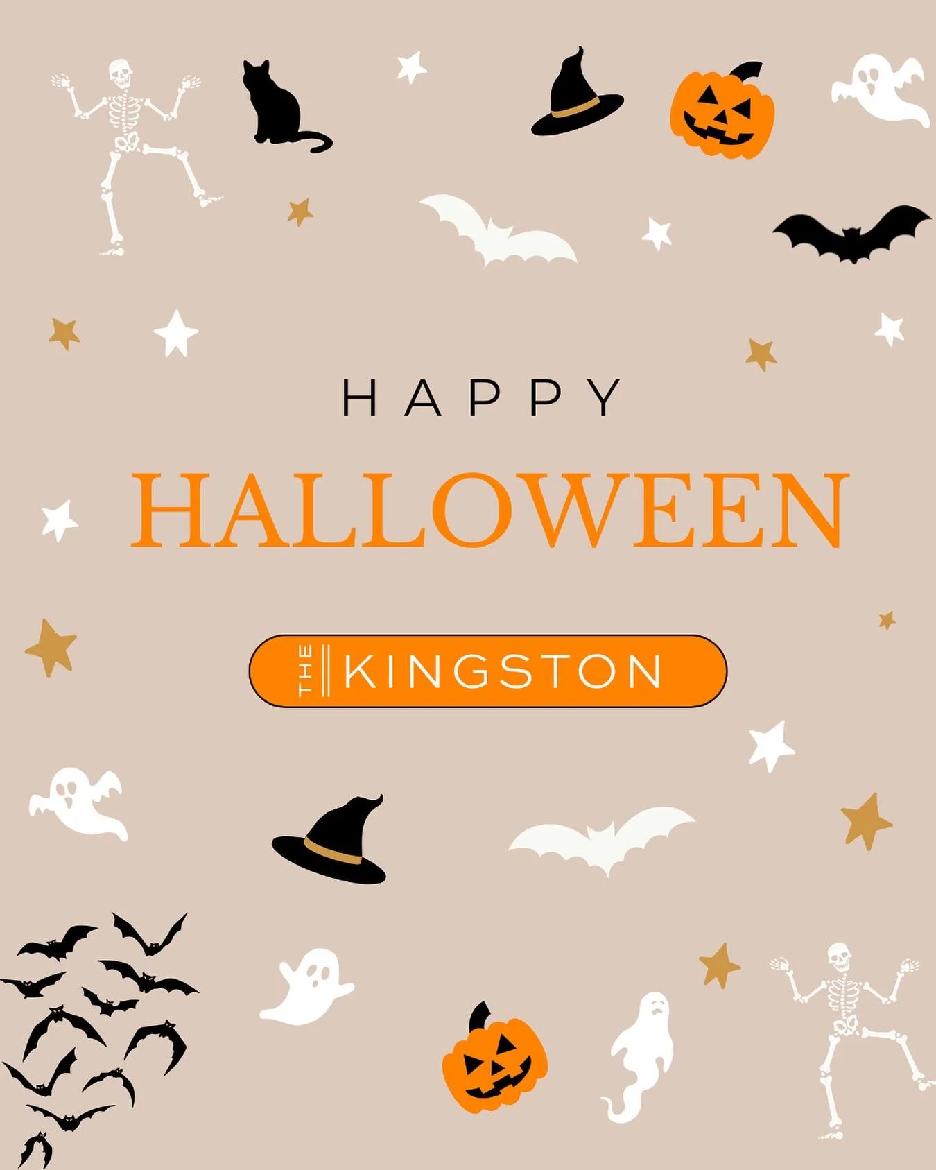 👻🎃 Happy Halloween from all of us at The Kingston! 🧡
Whether you&rsquo;re passing out candy, showing off your costume, or watching your favorite scary movie &mdash; we hope your day is filled with fun, laughter, and a little spooky magic! ✨
Stay s