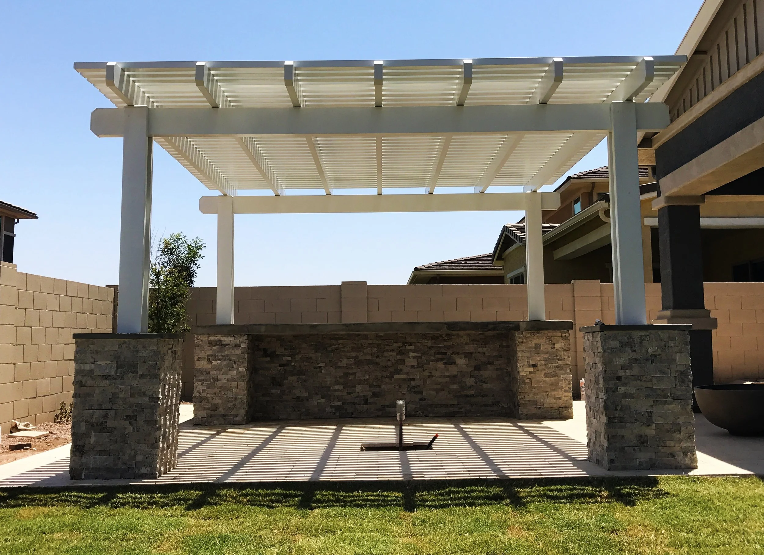 (Custom Pergola Design Photo) Detached Dura Lattice w: stackstone.jpg