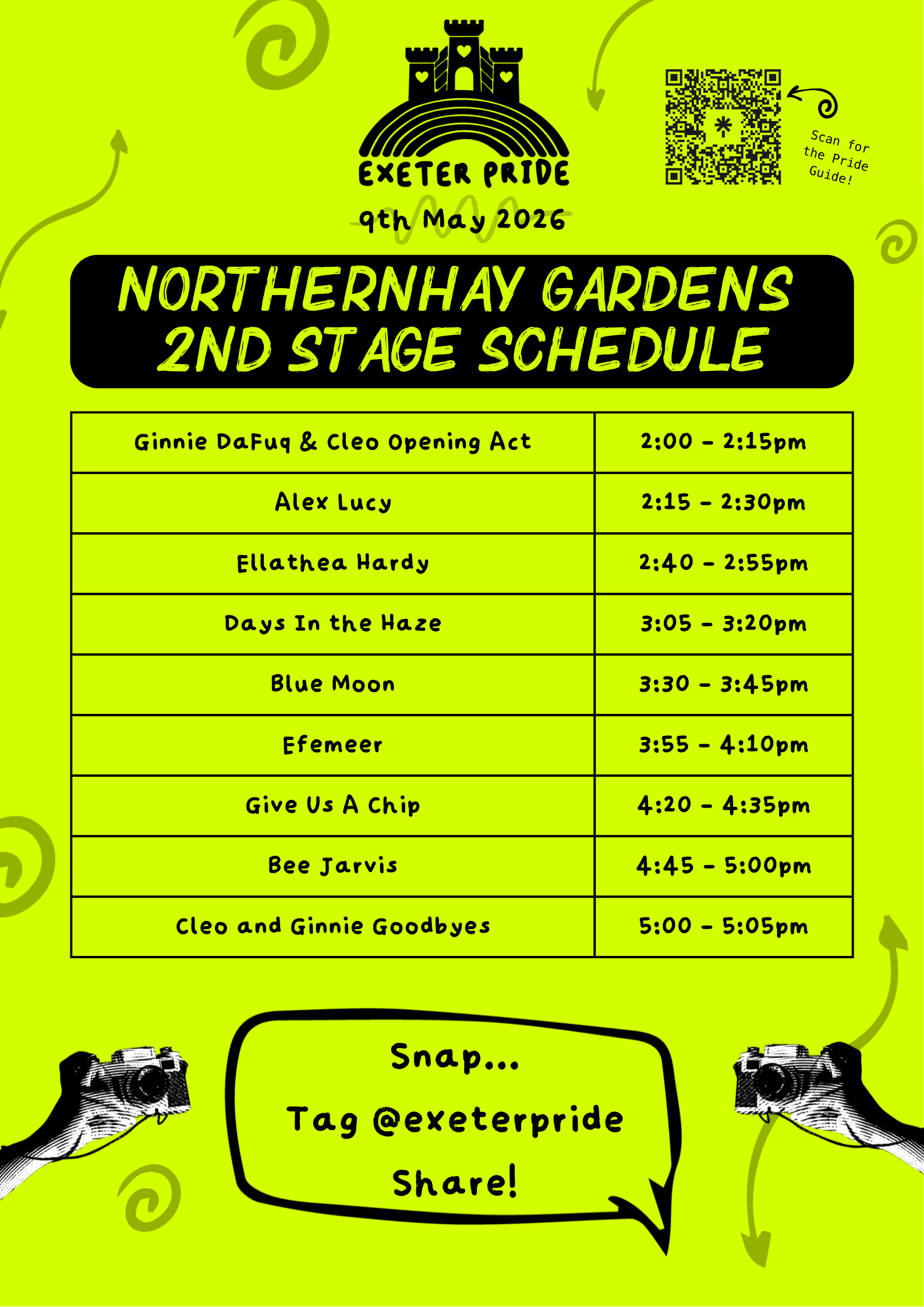 2nd Stage Schedule