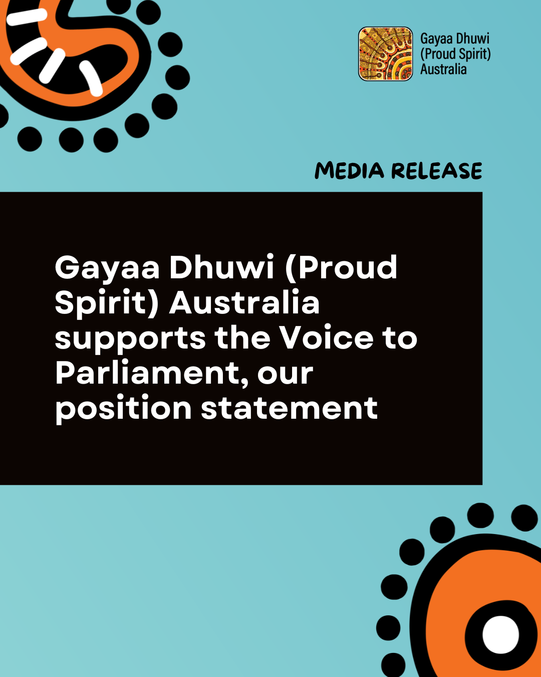 Gayaa Dhuwi (Proud Spirit) Australia supports the Voice to Parliament, our position statement