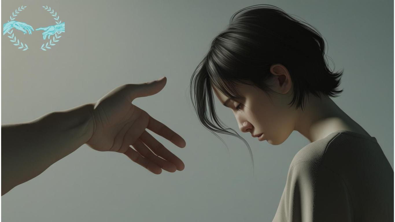 A person sitting on the edge of a bed, looking thoughtful and distant while their partner reaches toward them, symbolizing emotional withdrawal and the fear of closeness.