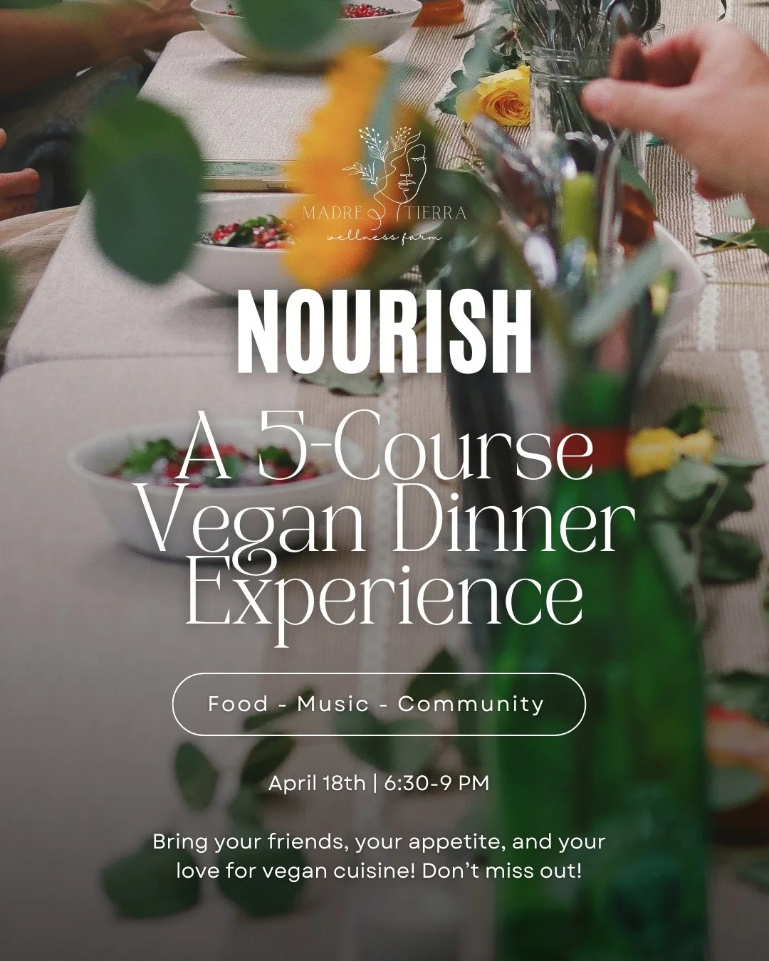 NOURISH - A 5-Course Vegan Dinner Experience