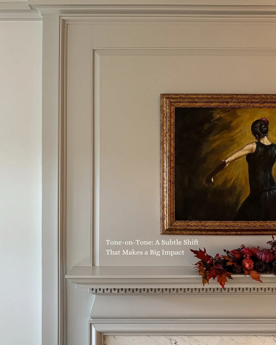 For this project, we embraced a tone-on-tone palette, layering a soft warm white on the walls with a slightly deeper shade in the moldings. The result? A calm, cohesive, and quietly sophisticated space that lets the home’s details shine✨ 
 
-Sw