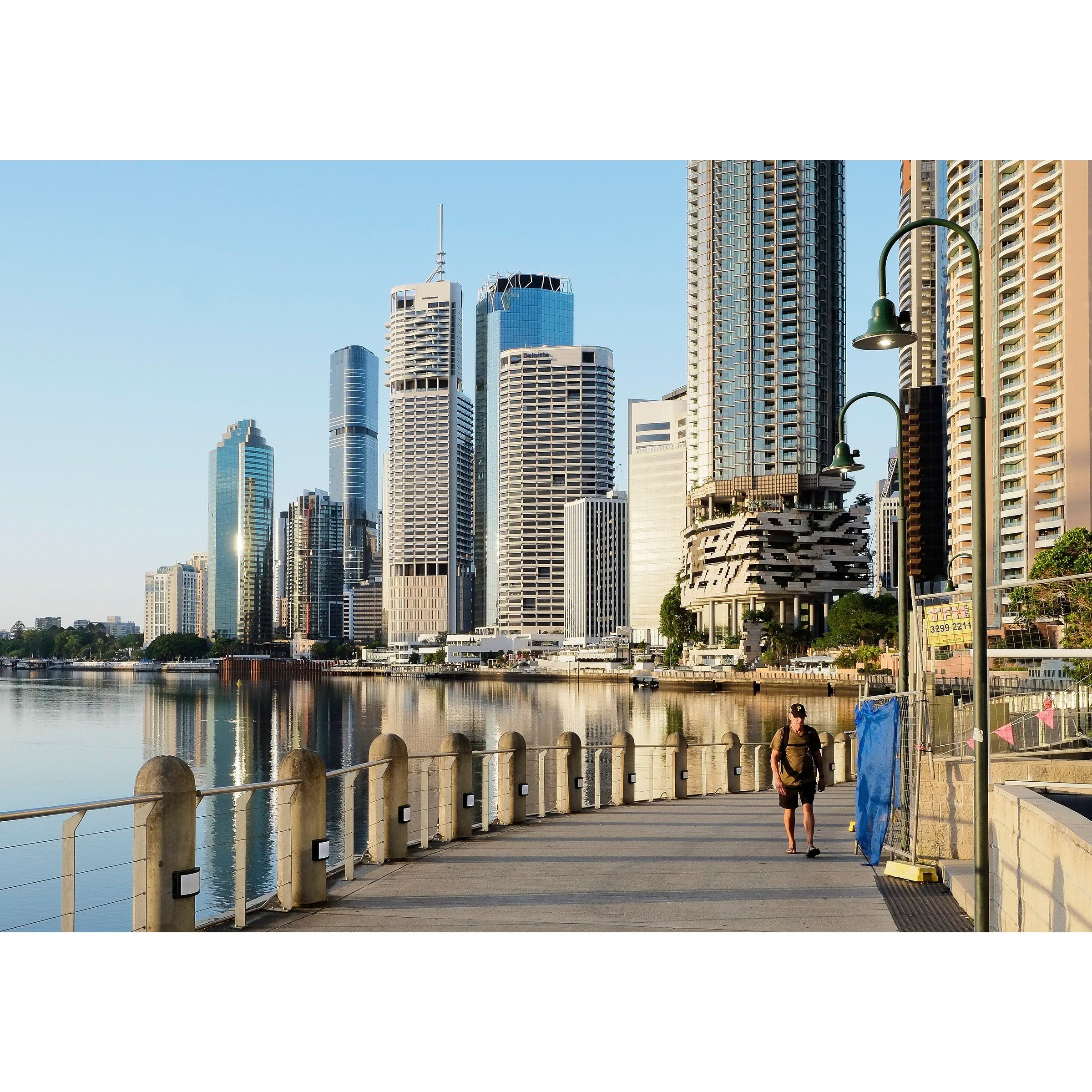 City Reach print preview Brisbane River skyline Queensland by Matthew Sherren