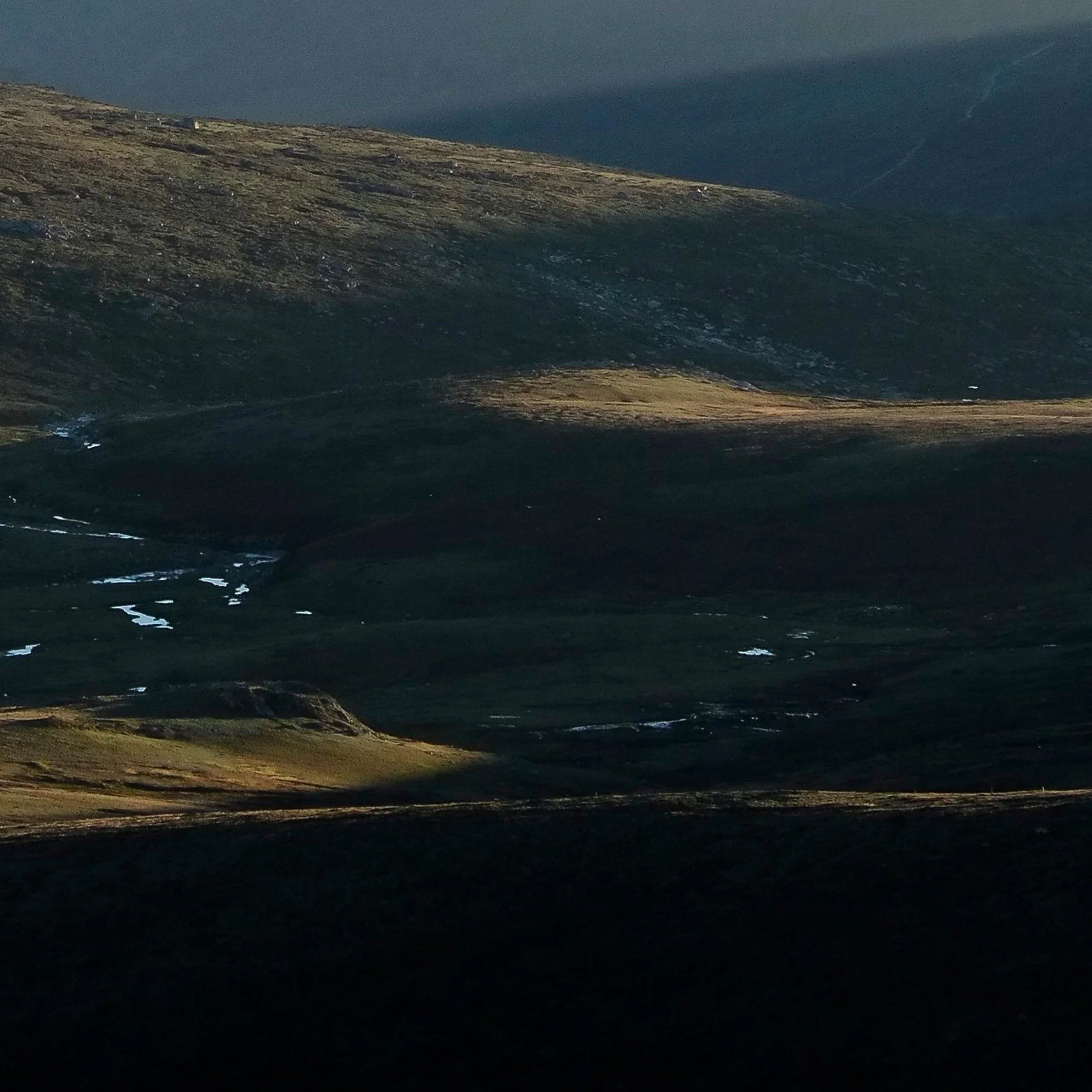 First Rays print detail close-up bottom right corner Mount Kosciuszko Snowy Mountains by Matthew Sherren