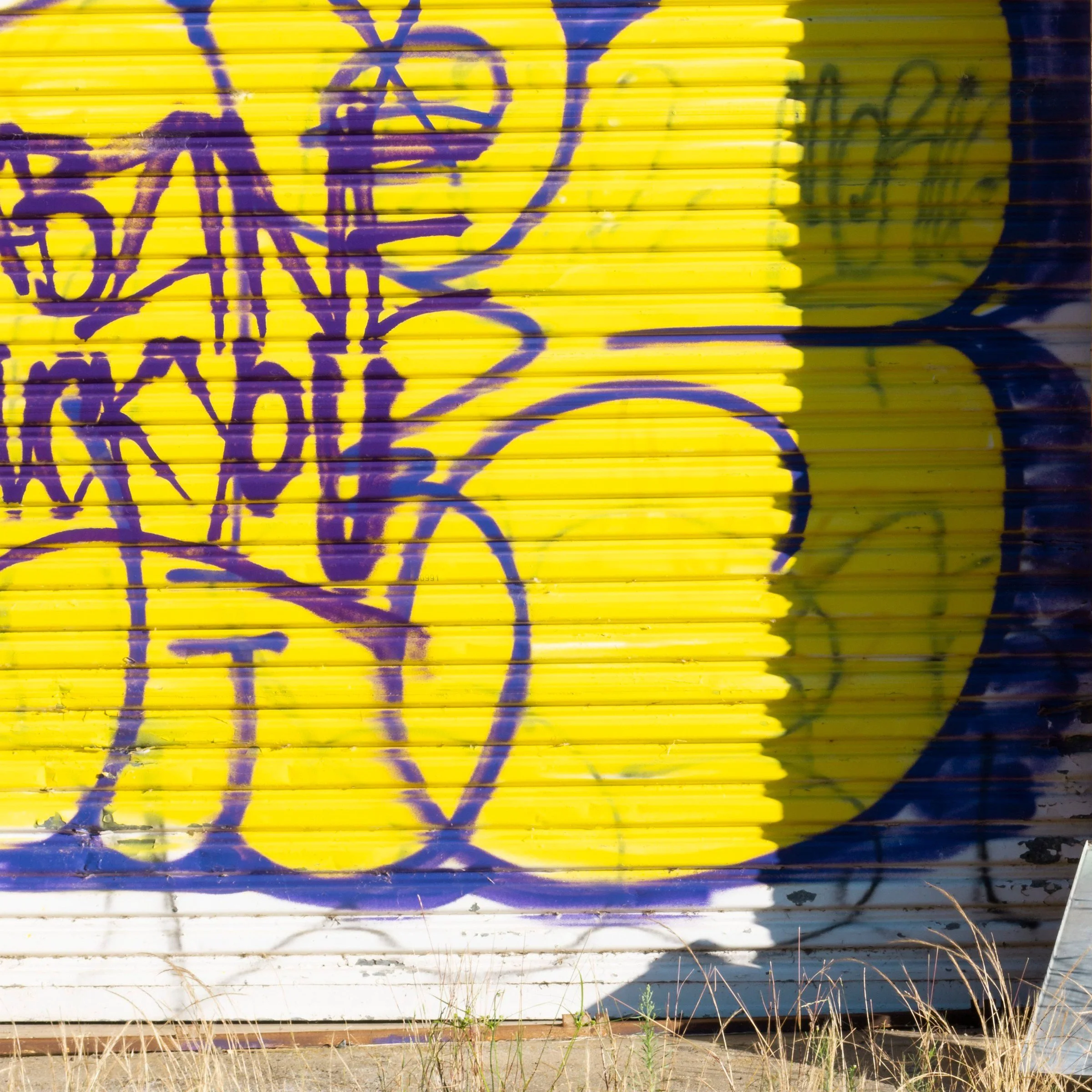 7845 print detail close-up bottom left corner disused service station Monaro Highway New South Wales by Matthew Sherren
