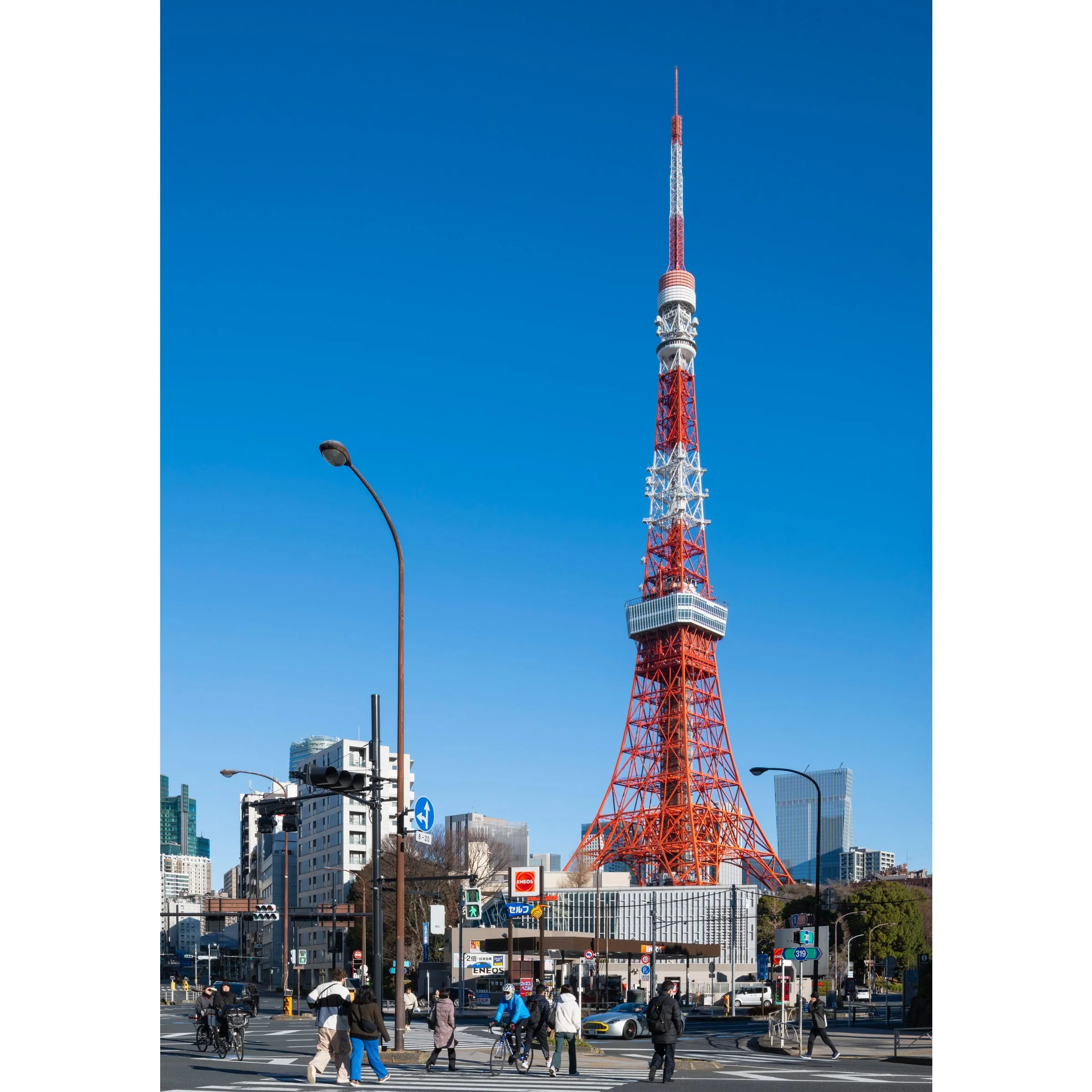 Mario Circuit Tokyo Tower Japan red steel tower landmark photography print by Matthew Sherren