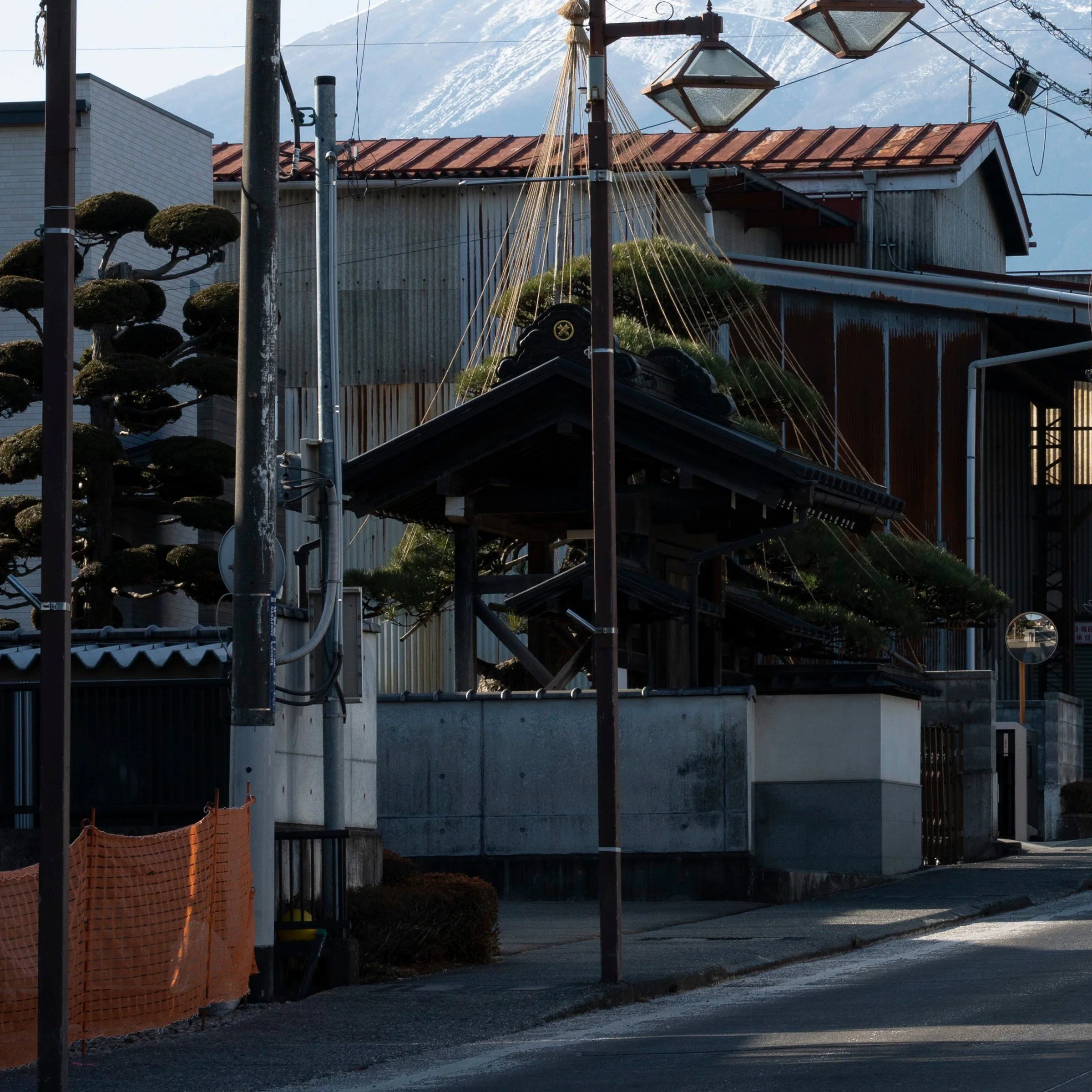 DK Mountain print detail close-up bottom left corner Mount Fuji Fujiyoshida Japan by Matthew Sherren