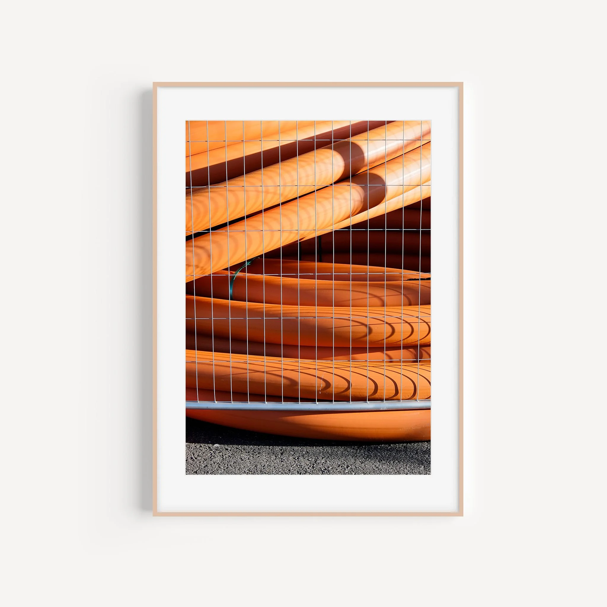 A4-portrait-brown-frame-with-matte_tubes-#1-new-south-wales-minimalism-print-matthew-sherren.jpg