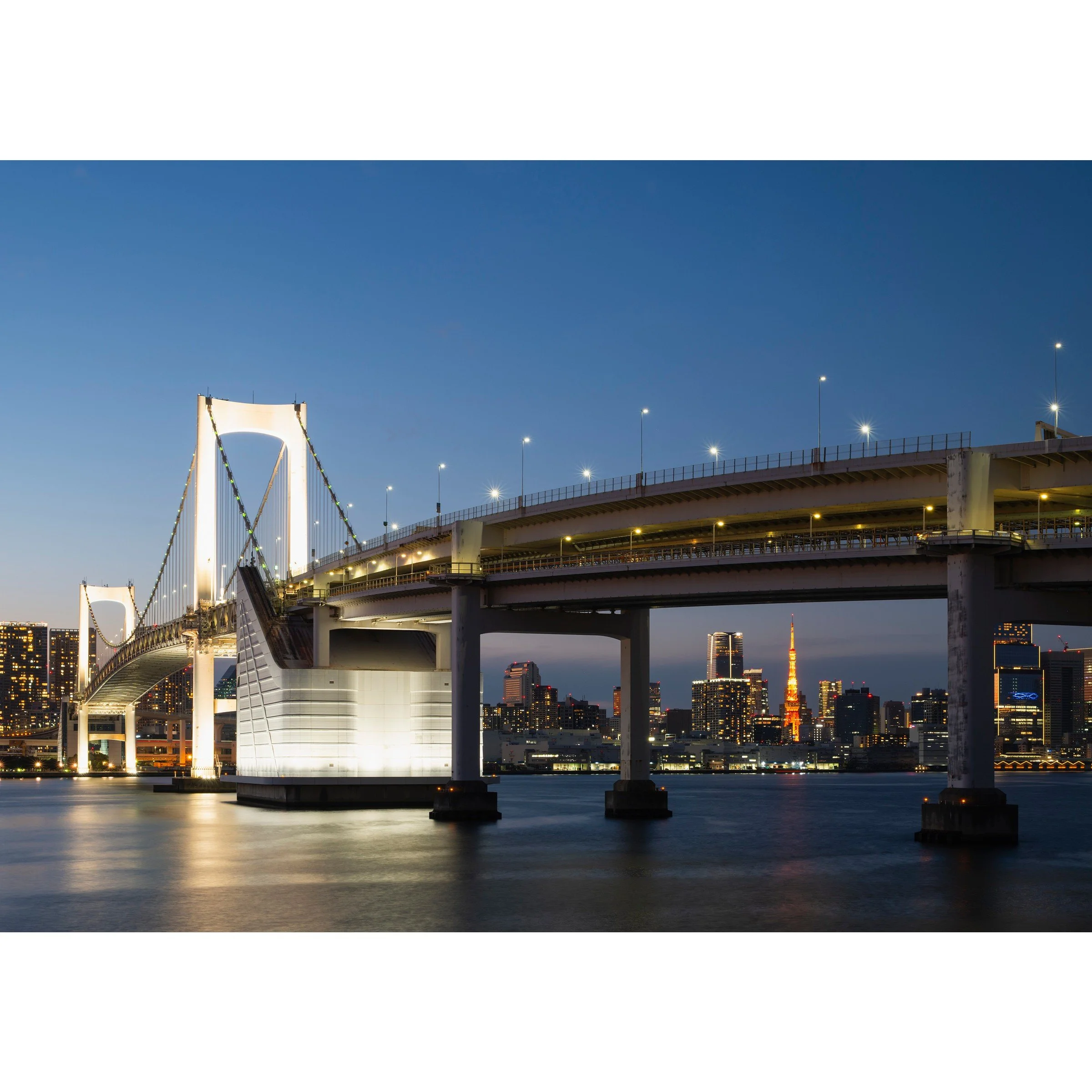 Rainbow Road art print close-up Rainbow Bridge Tokyo Bay Daiba Japan Mario Kart Wii inspired photography