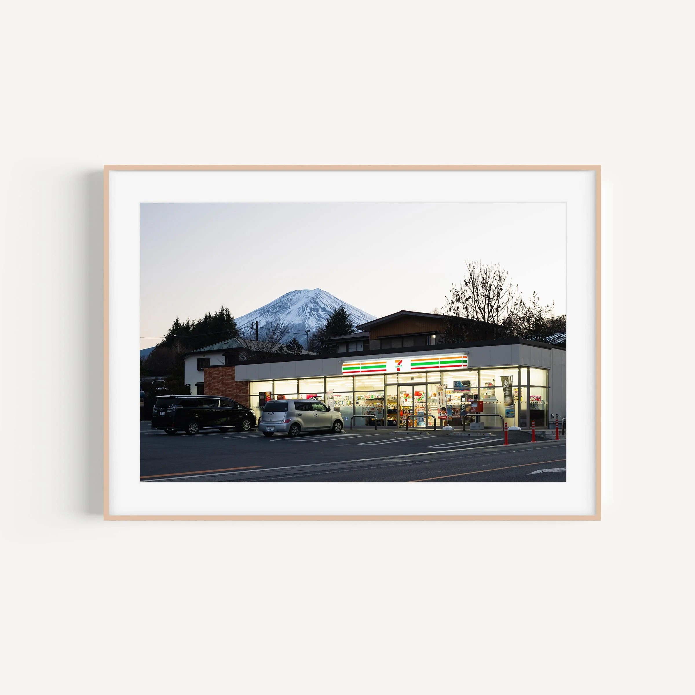 daisy-hills-fujiyoshida-travel-print-matthew-sherren_landscape-brown-frame-with-matte.jpg