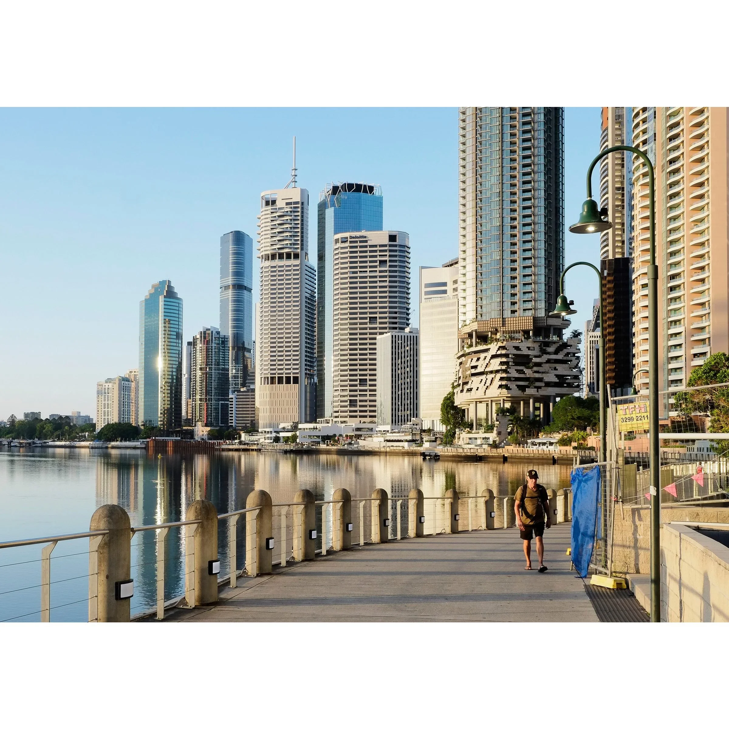 City Reach print preview Brisbane River skyline Queensland by Matthew Sherren