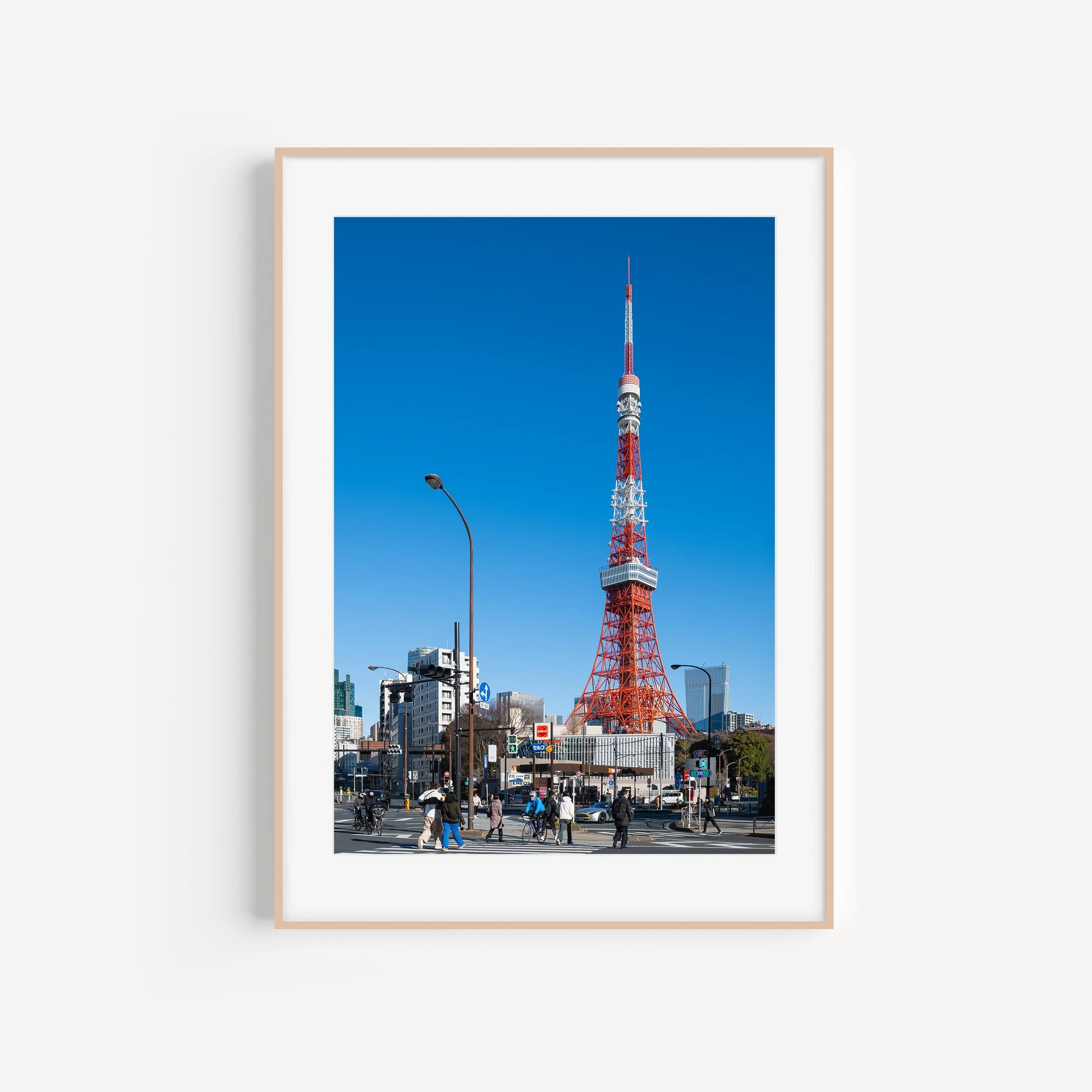 mario-circuit-tokyo-travel-print-matthew-sherren_portrait-brown-frame-with-matte.jpg