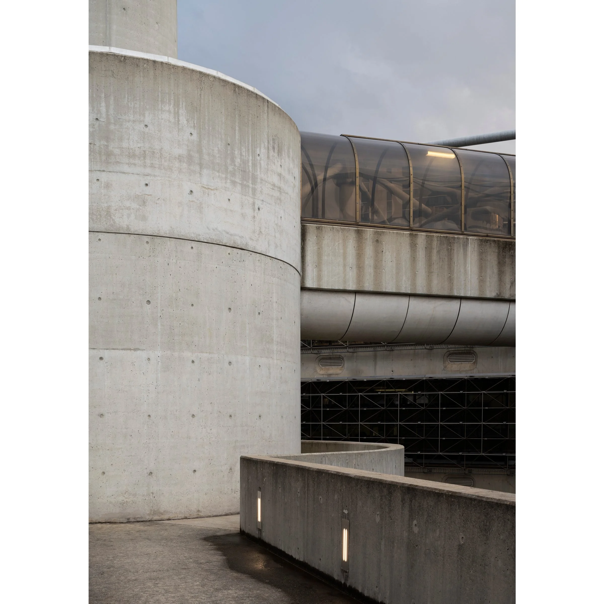 Callam Offices Woden Canberra brutalist concrete building by John Andrews architecture print by Matthew Sherren