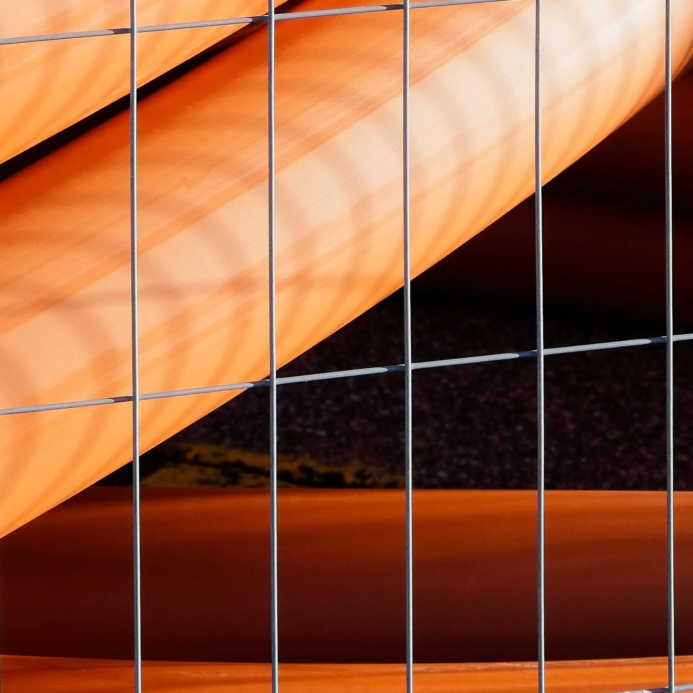 Tubes #2 print detail close-up bottom right corner Perisher Village Carpark Kosciuszko by Matthew Sherren