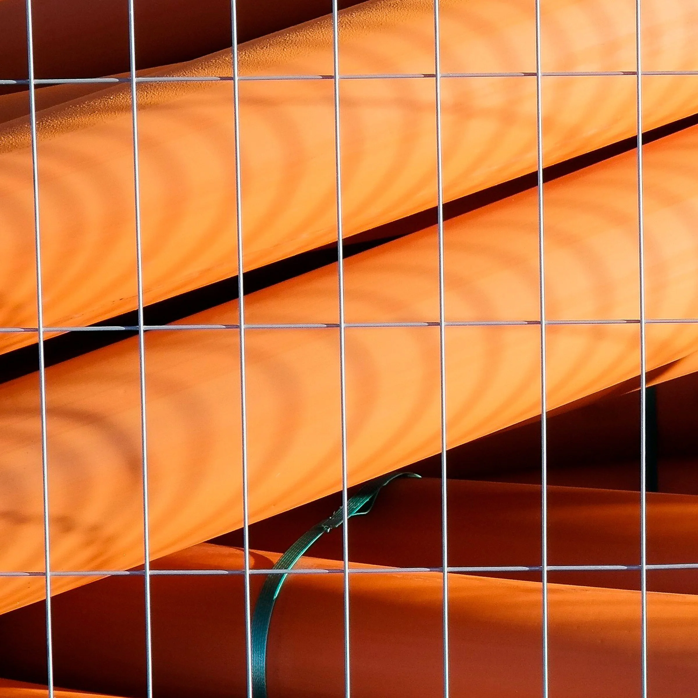 Tubes #1 print detail close-up top left corner Perisher Village Carpark Kosciuszko by Matthew Sherren