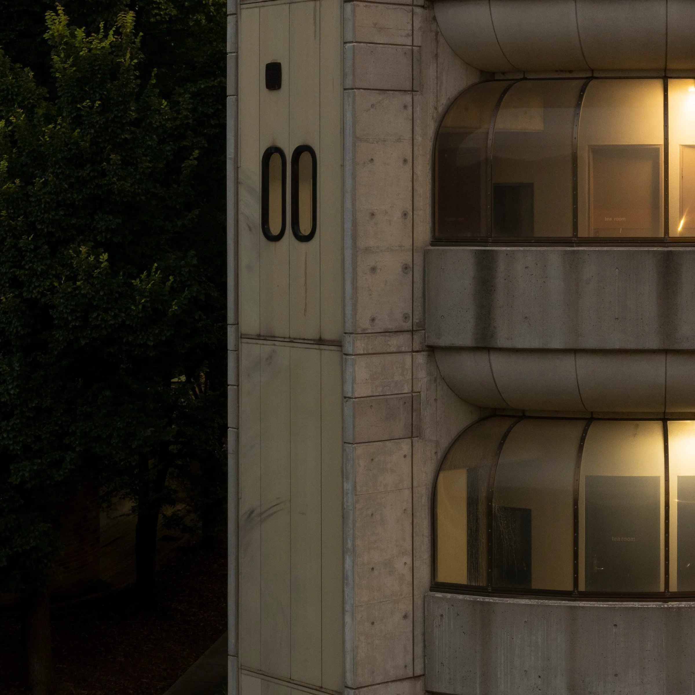 Callam Offices #1 print detail close-up bottom left corner Woden Canberra by Matthew Sherren
