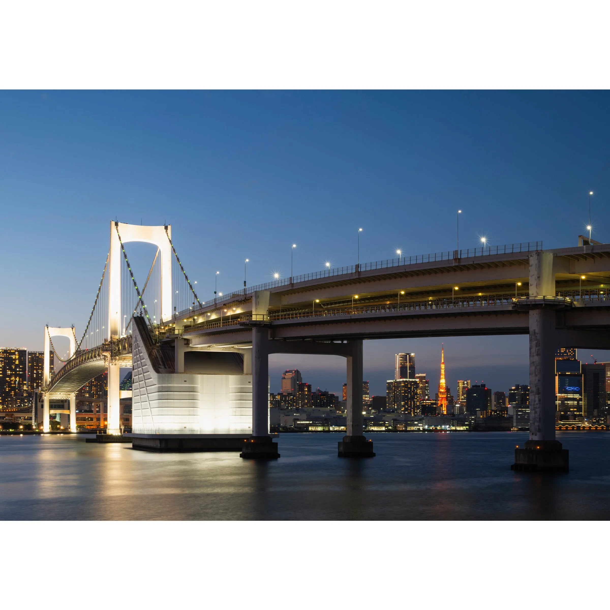 Rainbow Road art print close-up Rainbow Bridge Tokyo Bay Daiba Japan Mario Kart Wii inspired photography