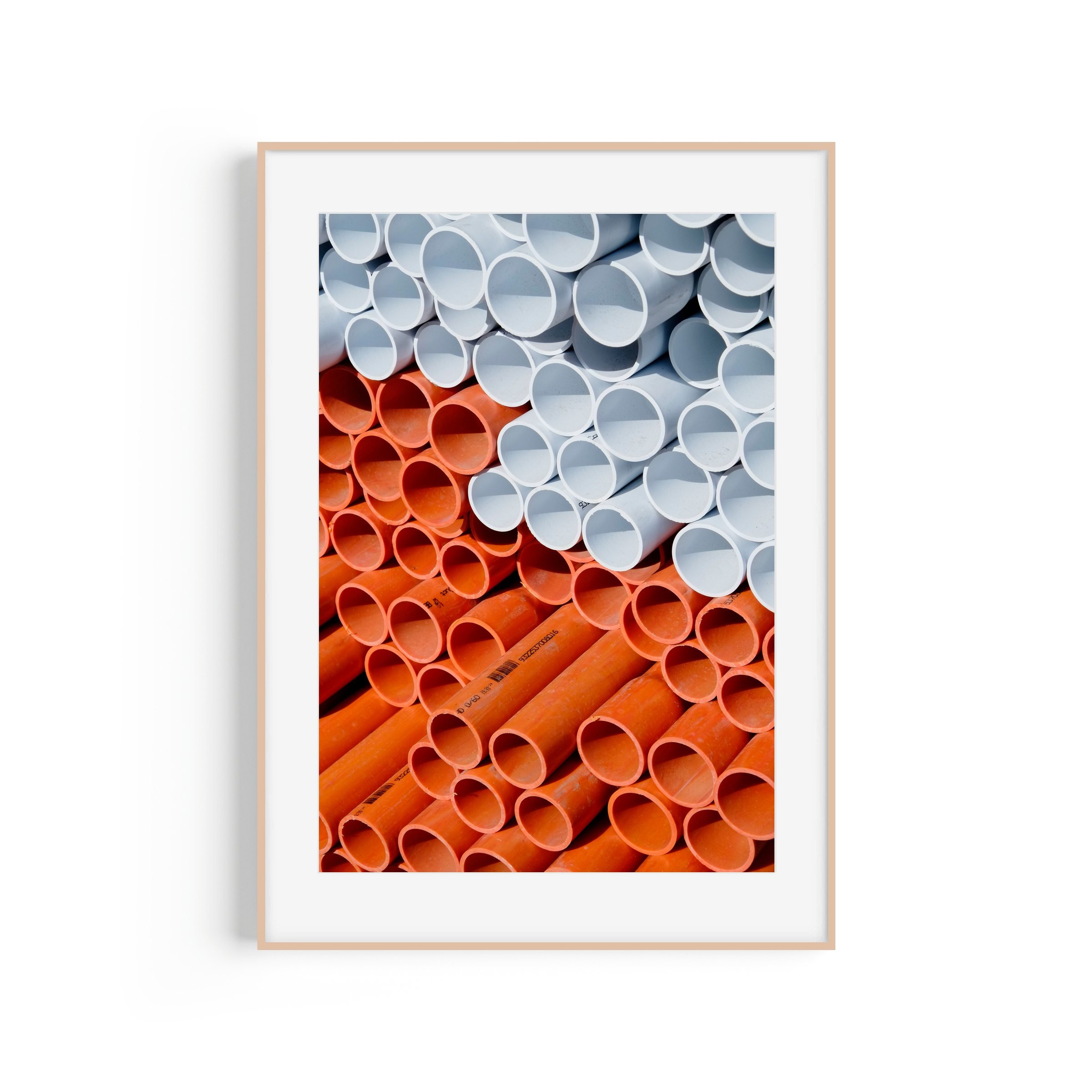 Trypo Smiggins Holes Kosciuszko orange tubes minimalist print brown frame