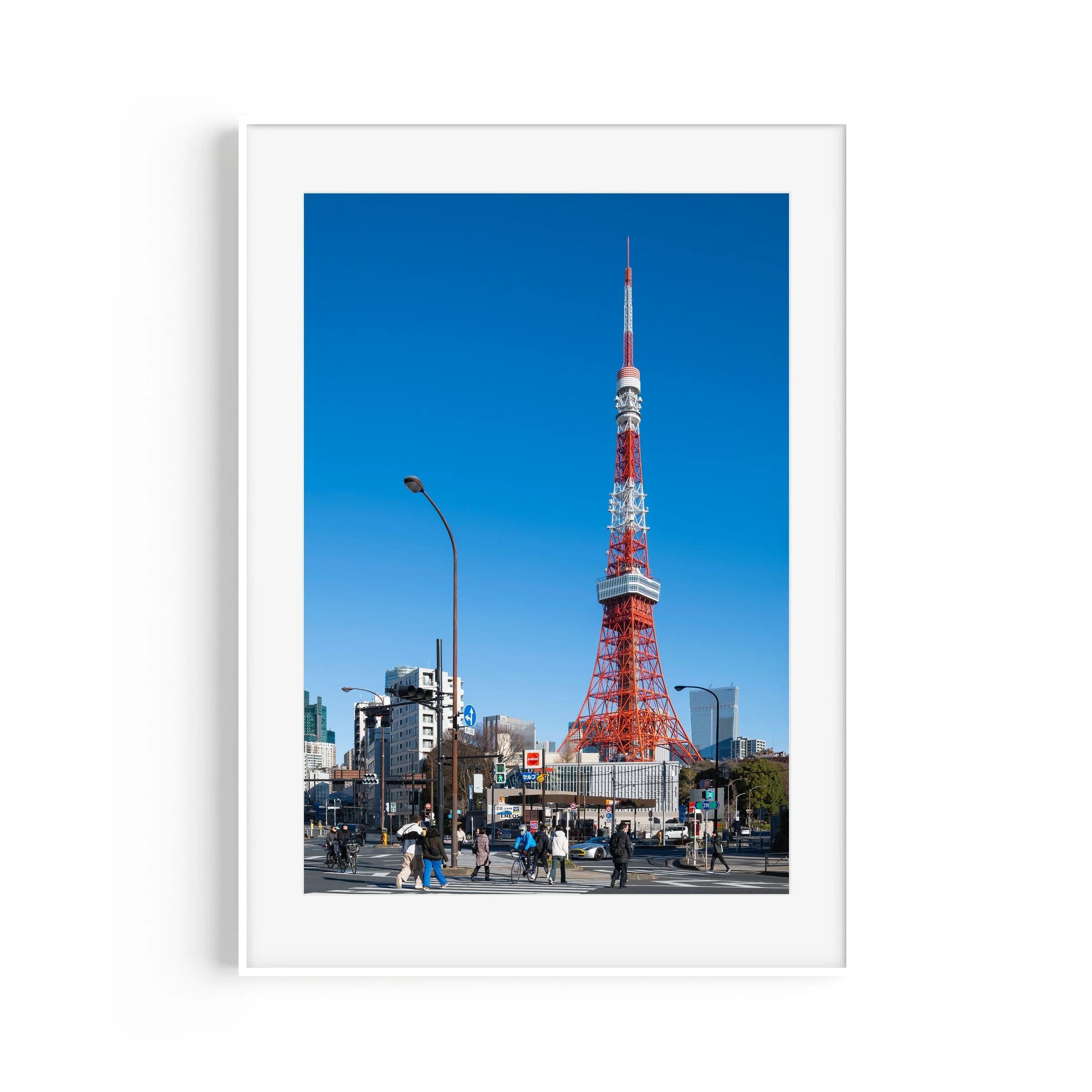 Mario Circuit Tokyo Tower Japan urban cityscape art print by Matthew Sherren