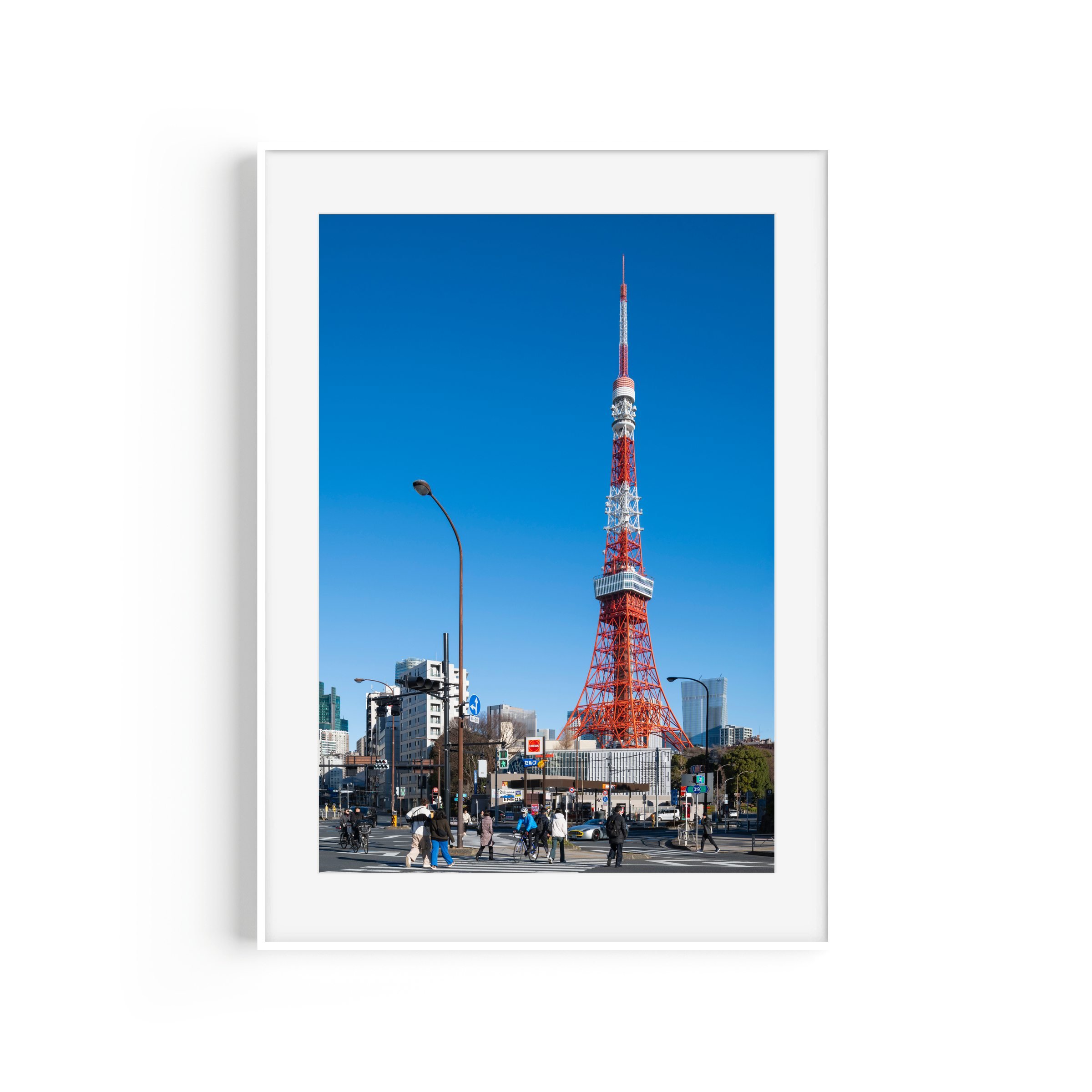 Mario Circuit Tokyo Tower Japan urban cityscape art print by Matthew Sherren