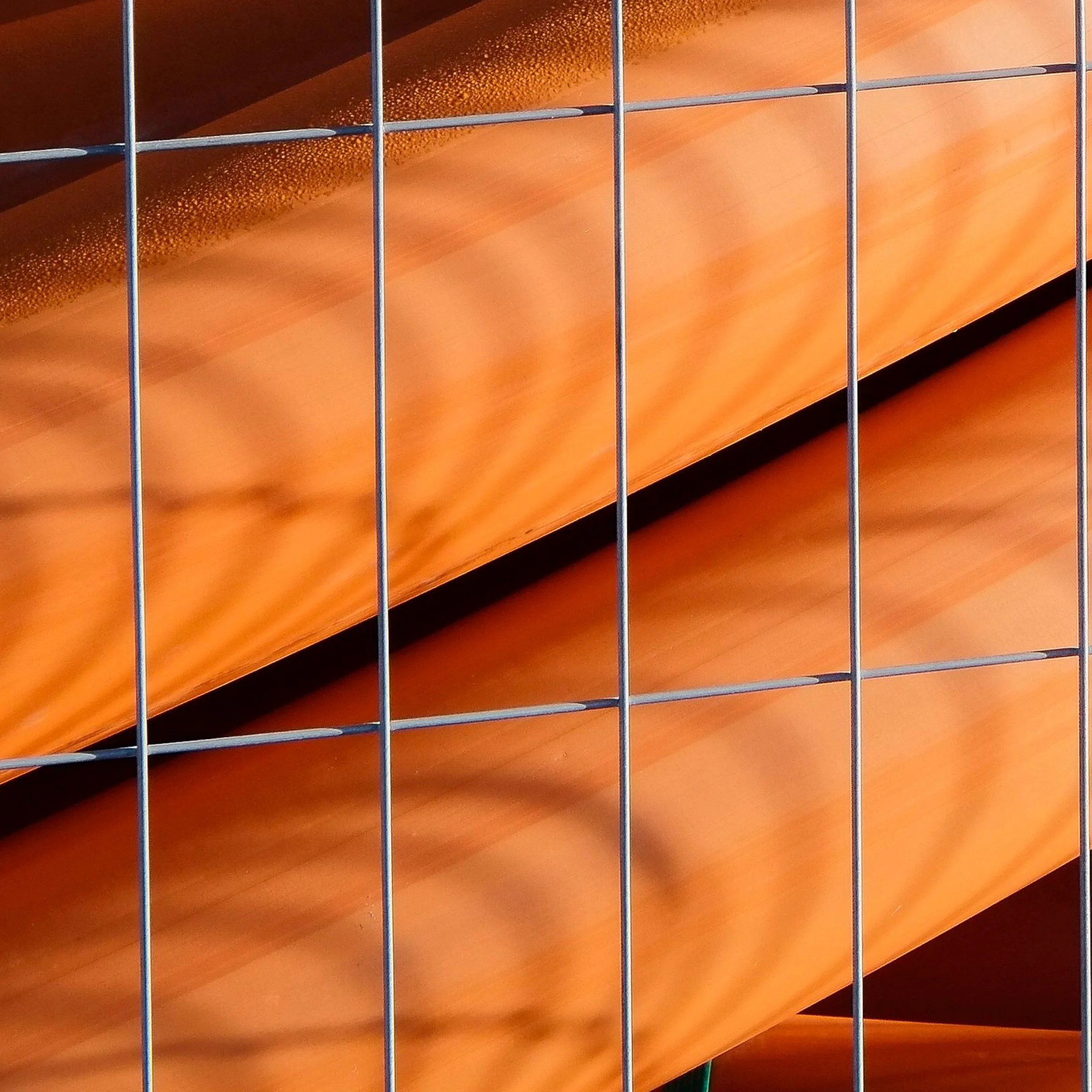 Tubes #2 print detail close-up bottom left corner Perisher Village Carpark Kosciuszko by Matthew Sherren