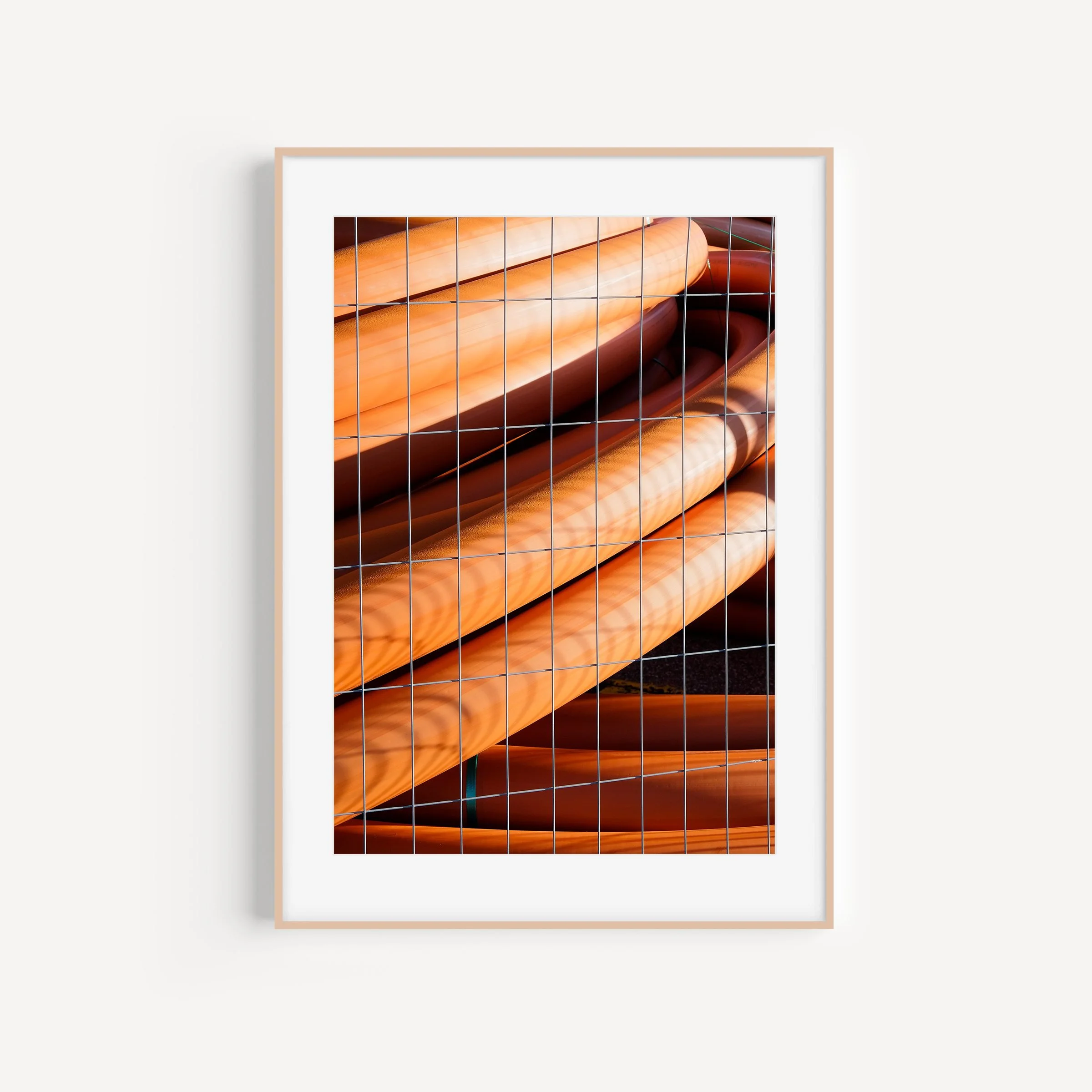 tubes-#2-new-south-wales-minimalism-print-matthew-sherren_portrait-brown-frame-with-matte.jpg