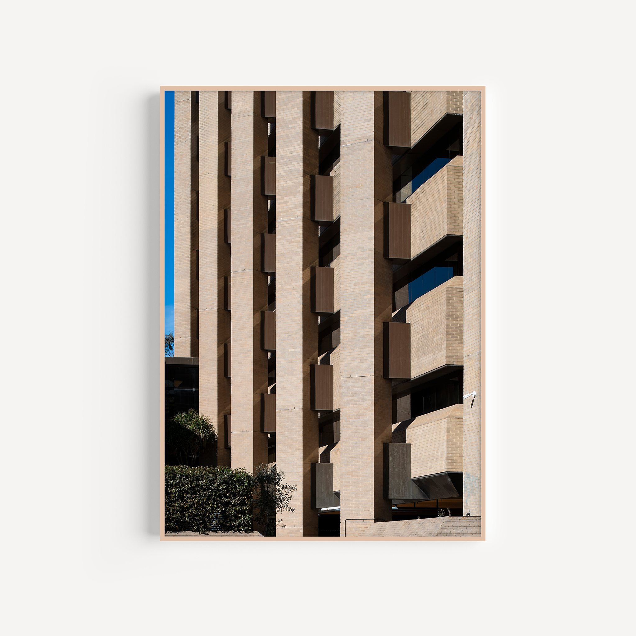 A4-portrait-brown-frame_470-northbourne-#2-canberra-architecture-print-matthew-sherren.jpg