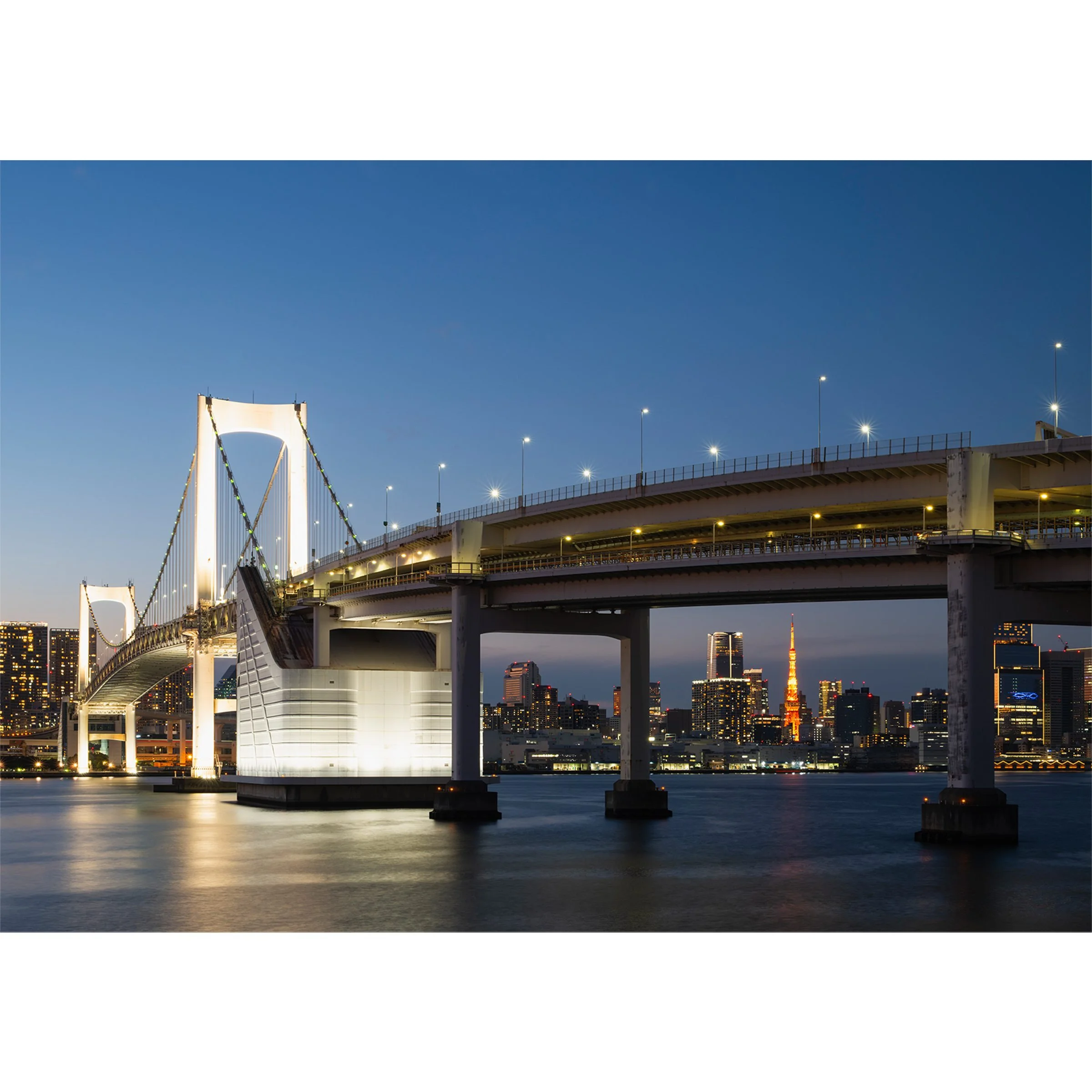 Rainbow Road art print close-up Rainbow Bridge Tokyo Bay Daiba Japan Mario Kart Wii inspired photography
