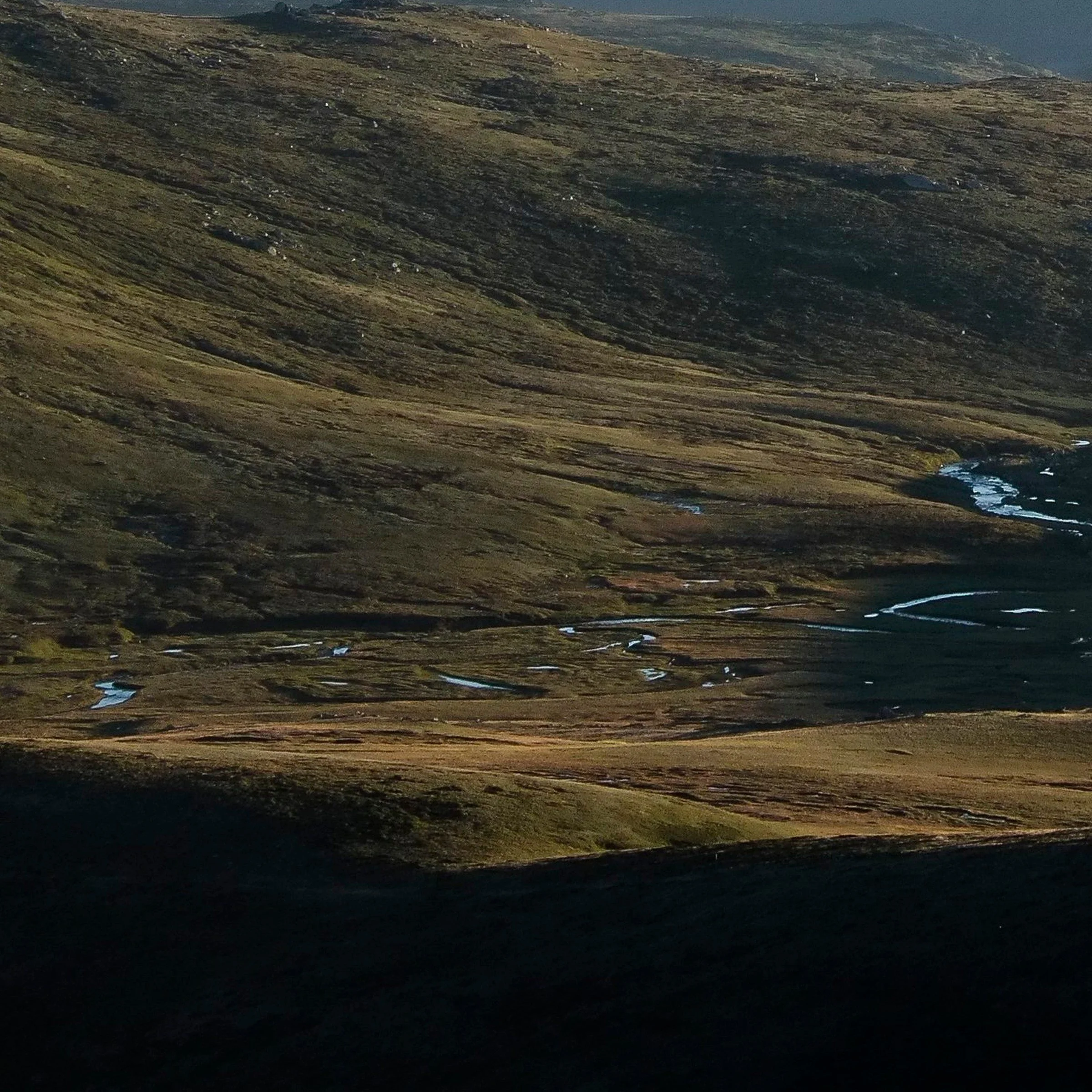First Rays print detail close-up bottom left corner Mount Kosciuszko Snowy Mountains by Matthew Sherren