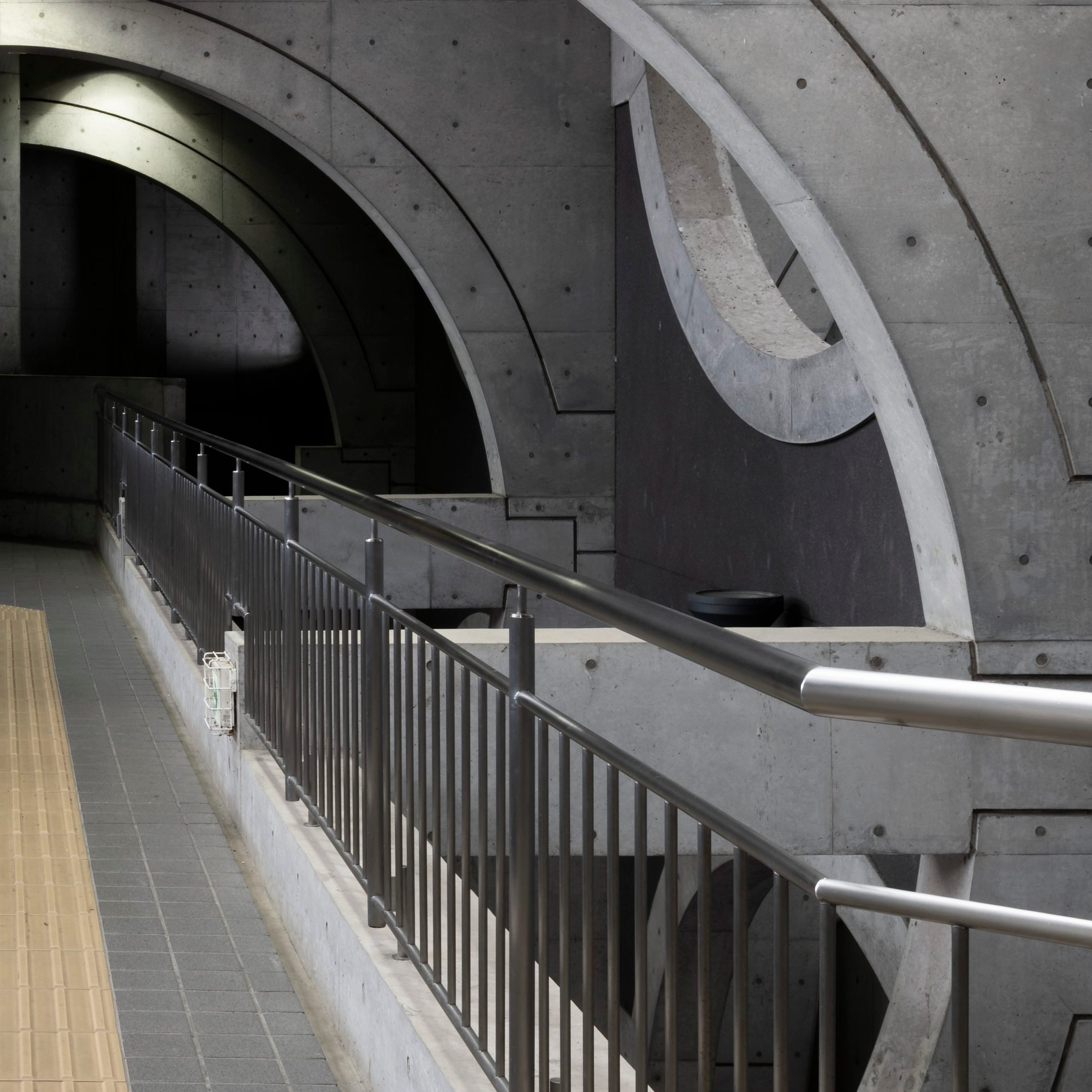 Banshee Boardwalk print detail close-up bottom right corner Keihan Uji Station Kyoto by Matthew Sherren