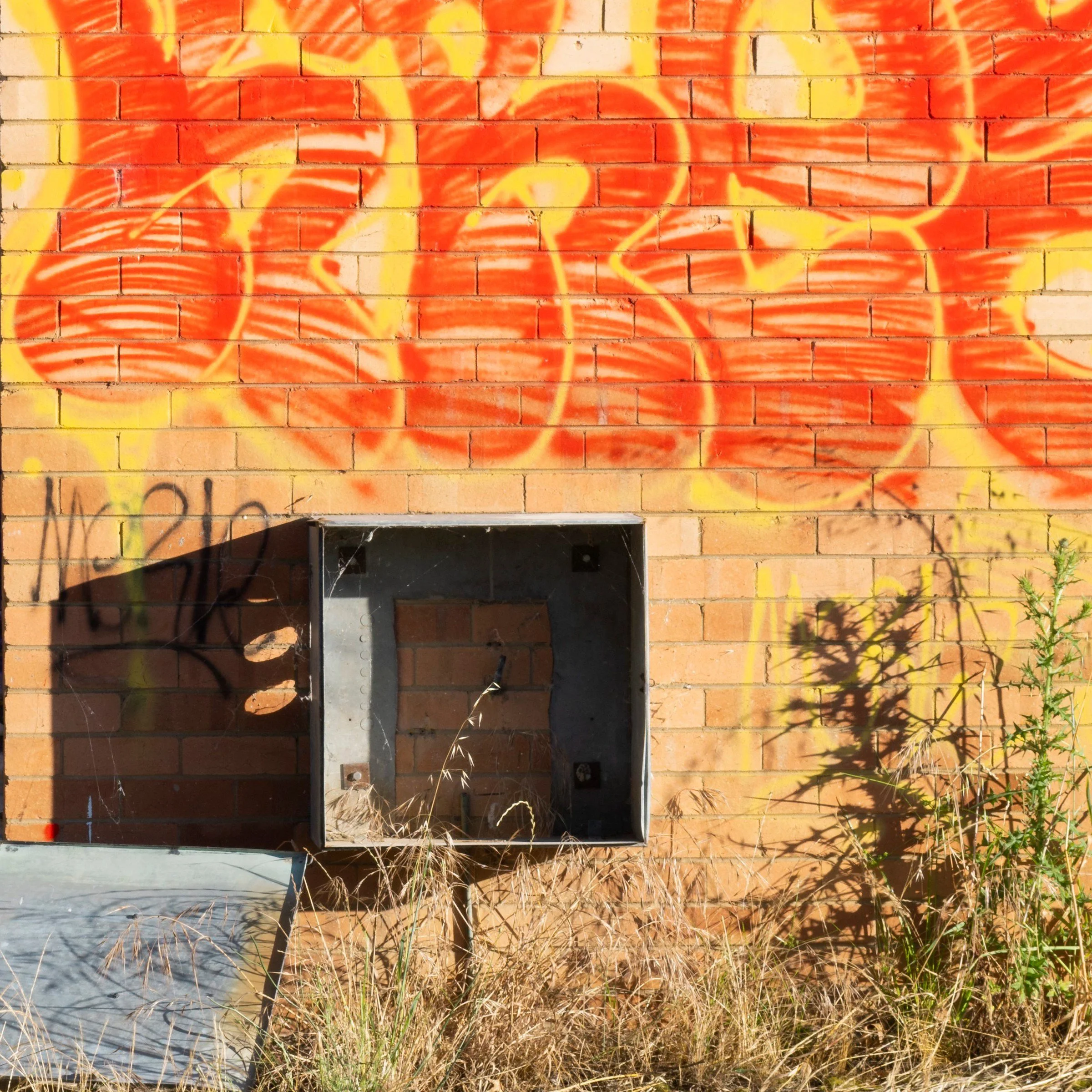 7845 print detail close-up bottom right corner disused service station Monaro Highway New South Wales by Matthew Sherren