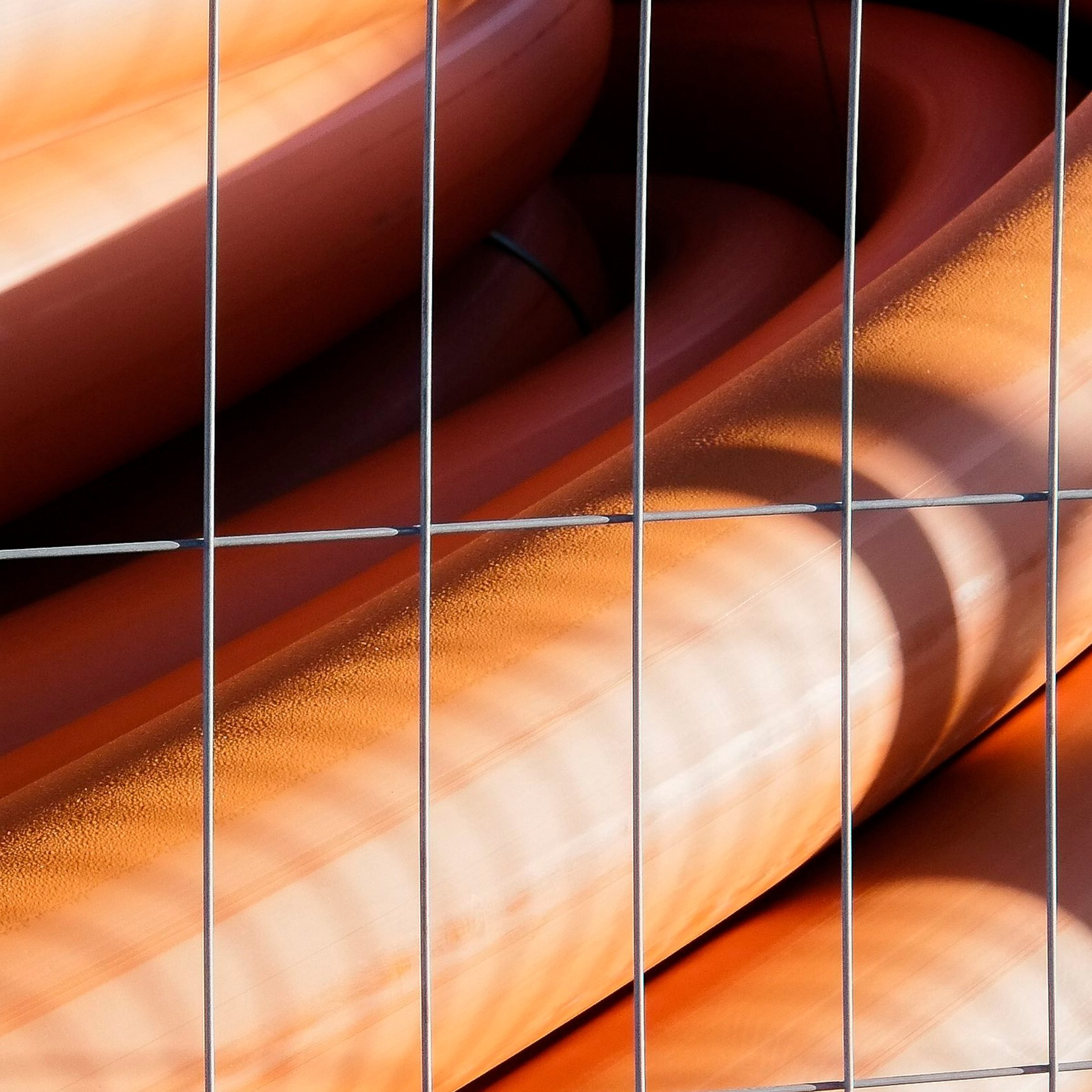 Tubes #2 print detail close-up top right corner Perisher Village Carpark Kosciuszko by Matthew Sherren