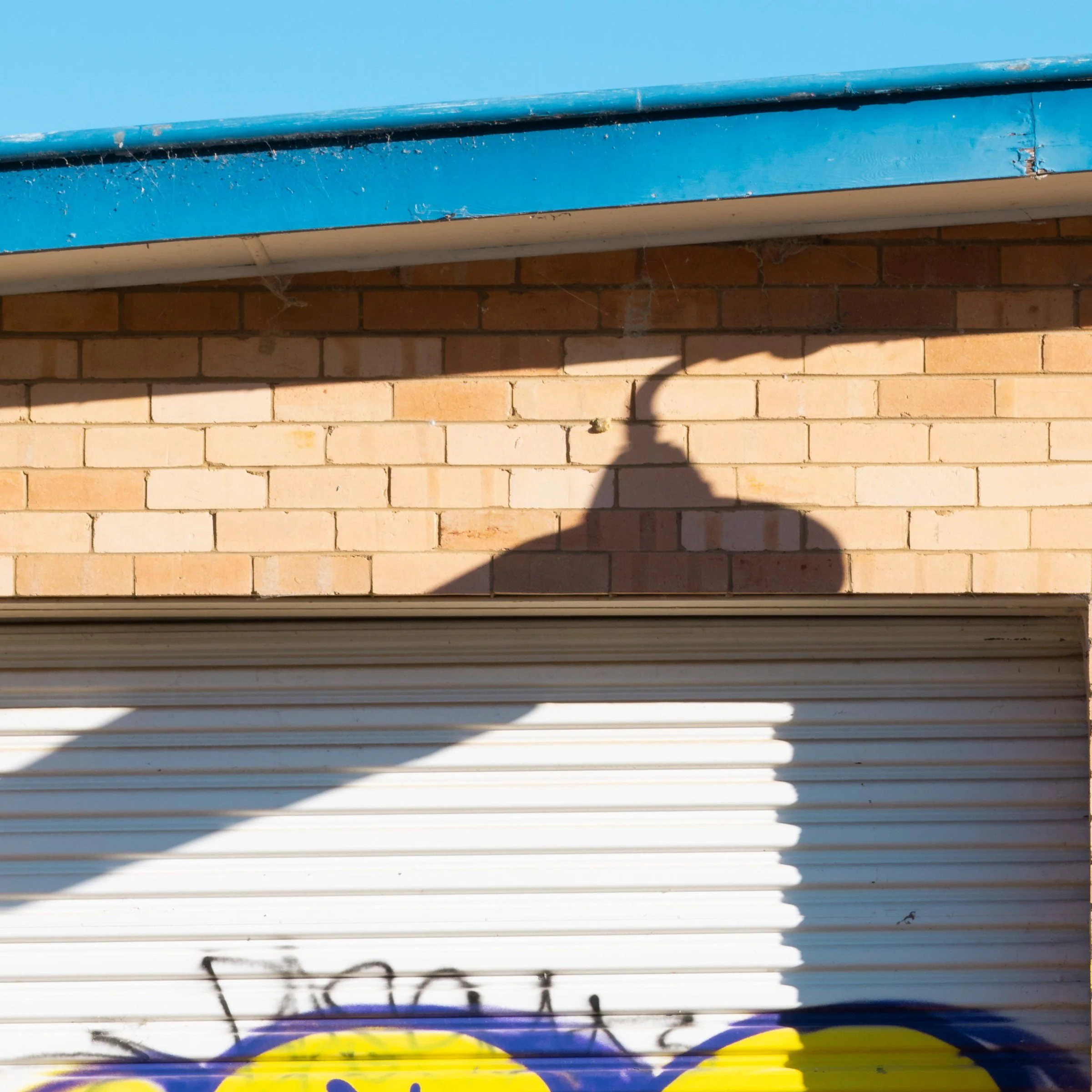 7845 print detail close-up top left corner disused service station Monaro Highway New South Wales by Matthew Sherren