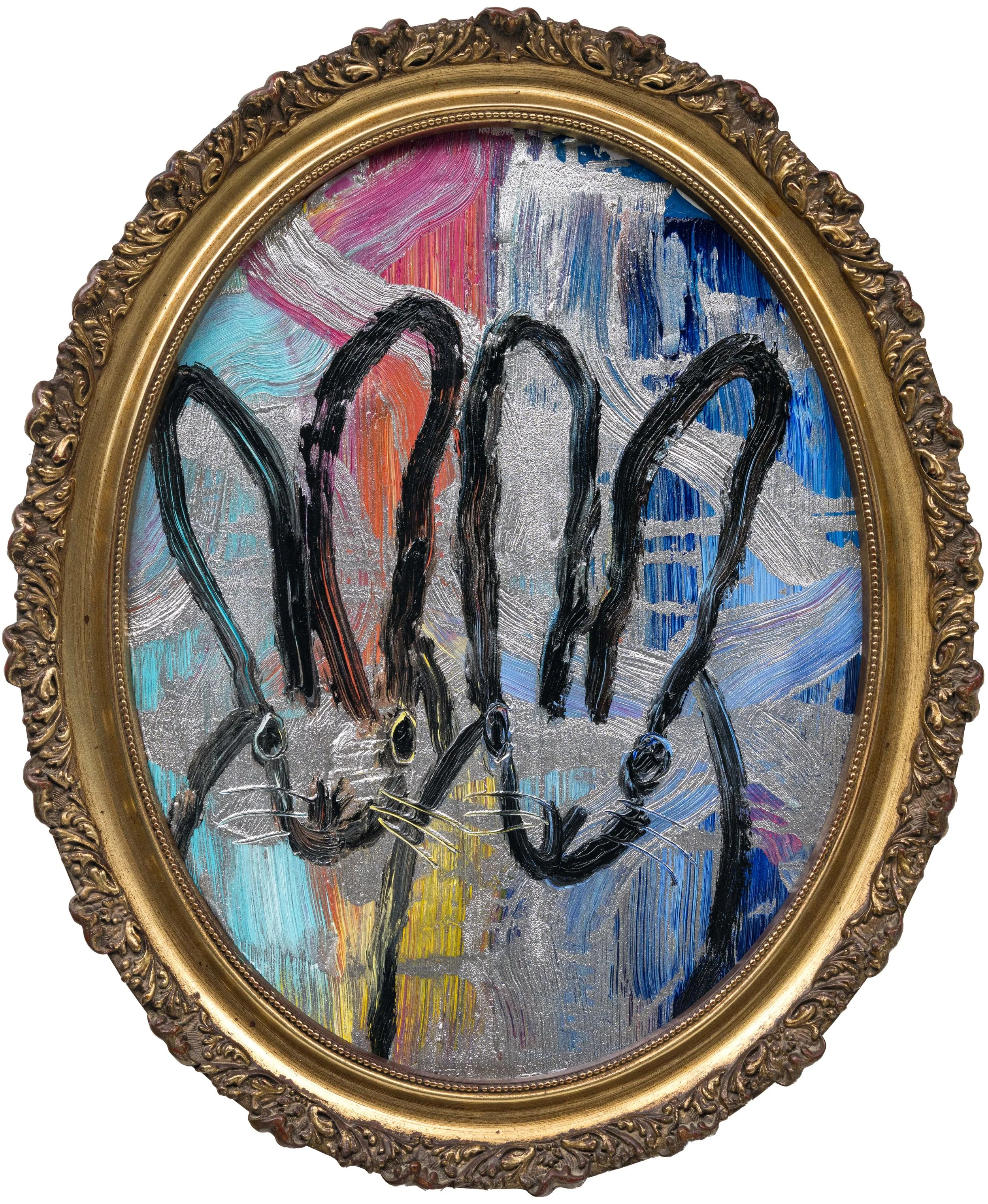 Tondo Totem Hutch, 2025, Oil on Wood, 16 x 20 inches