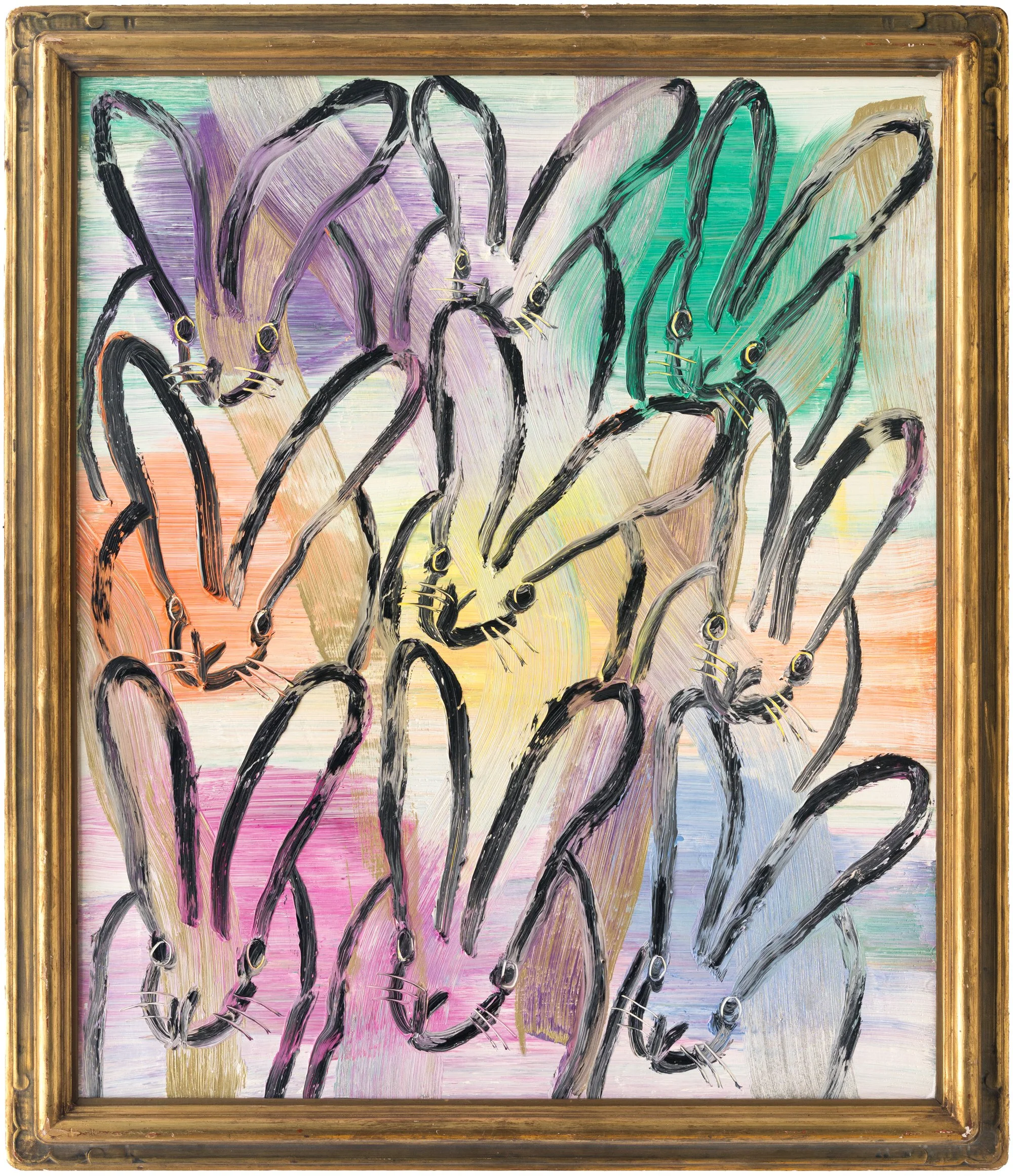 "Chinensis My Birthday" 2026, 36 x 30 inches, Oil on wood