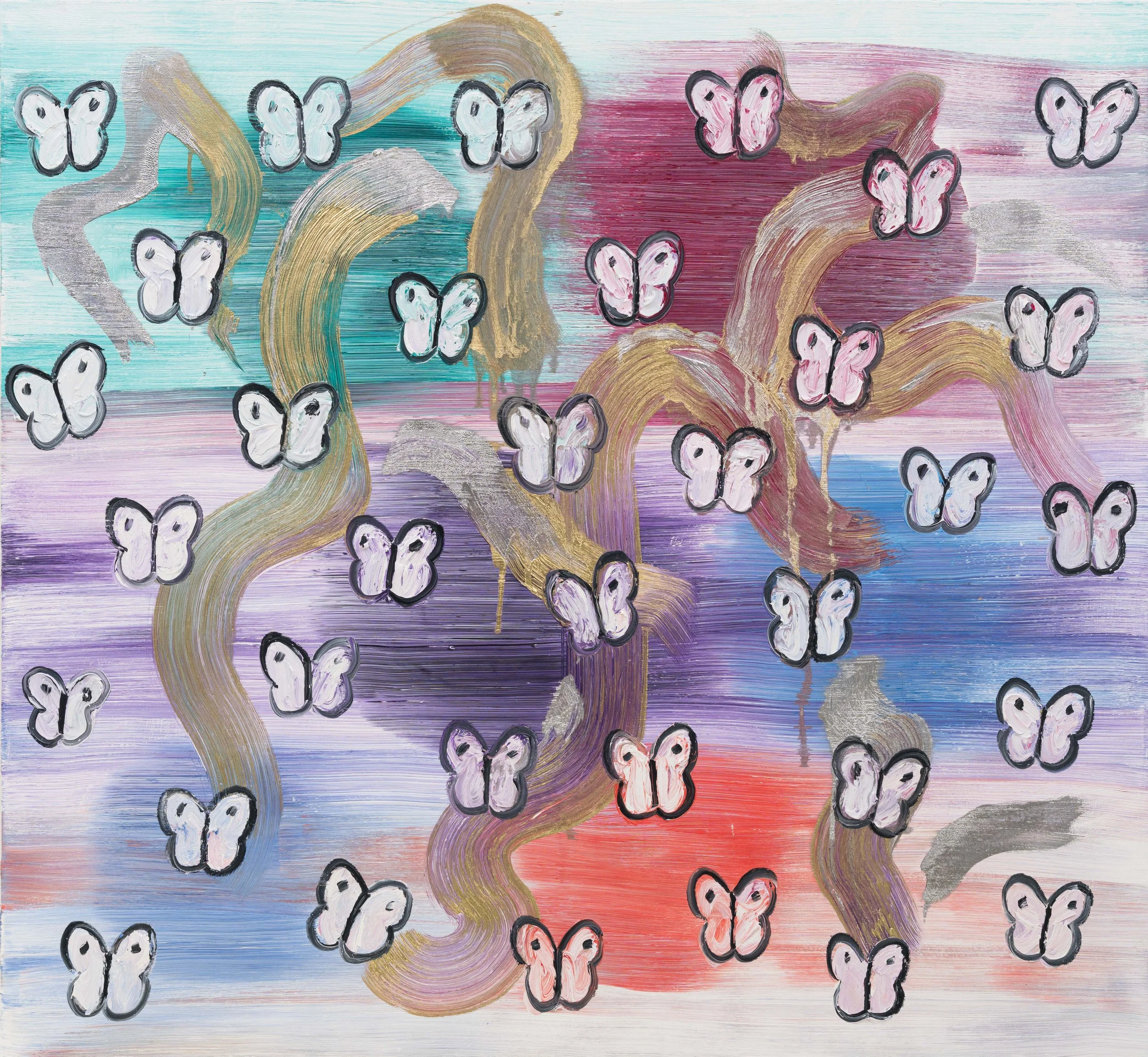 "Chinensis Flight" 2026, Oil on Canvas, 52 x 62 inches