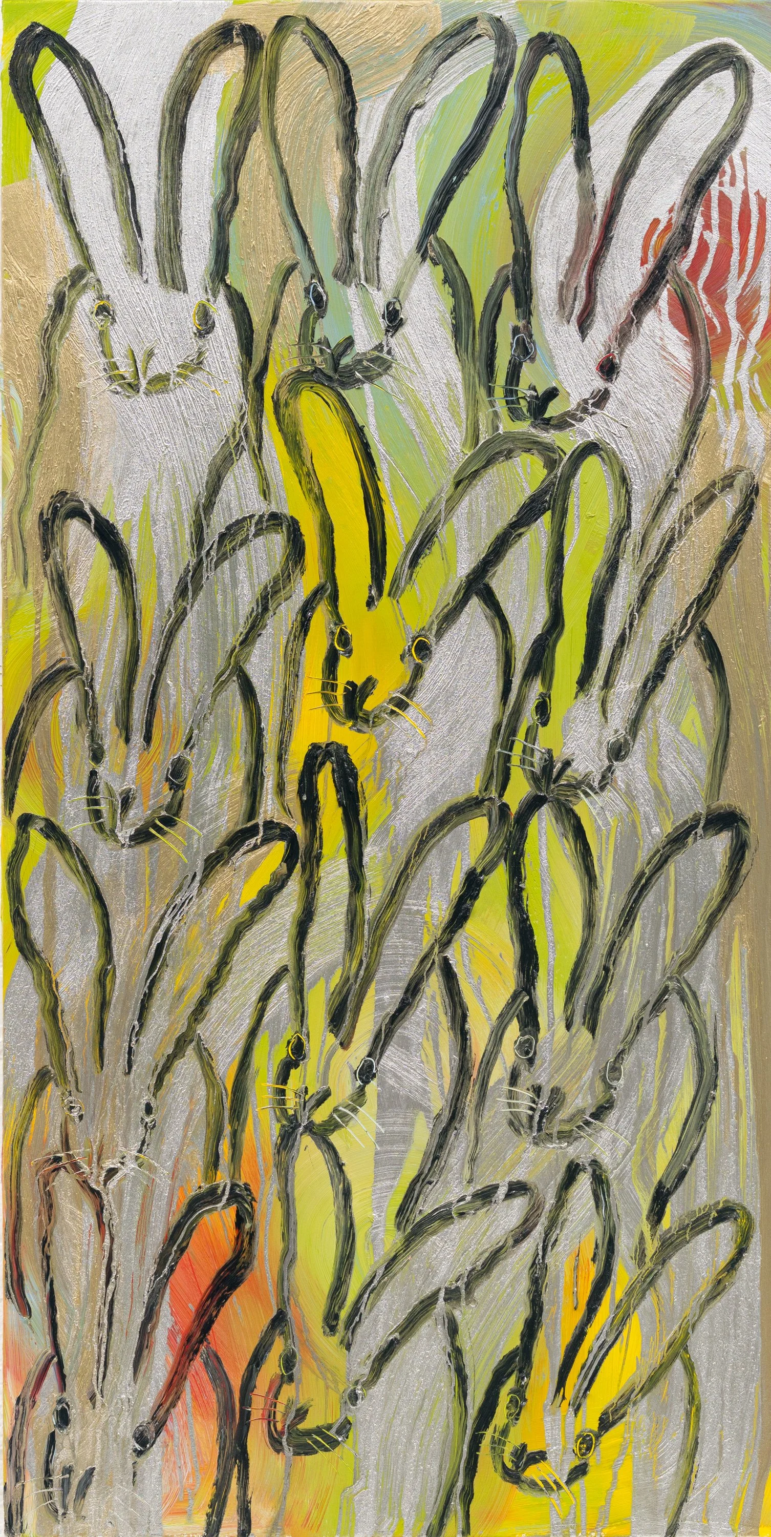 "Totem Hutch Maria" 2026, Oil on canvas, 60 x 30 inch. 