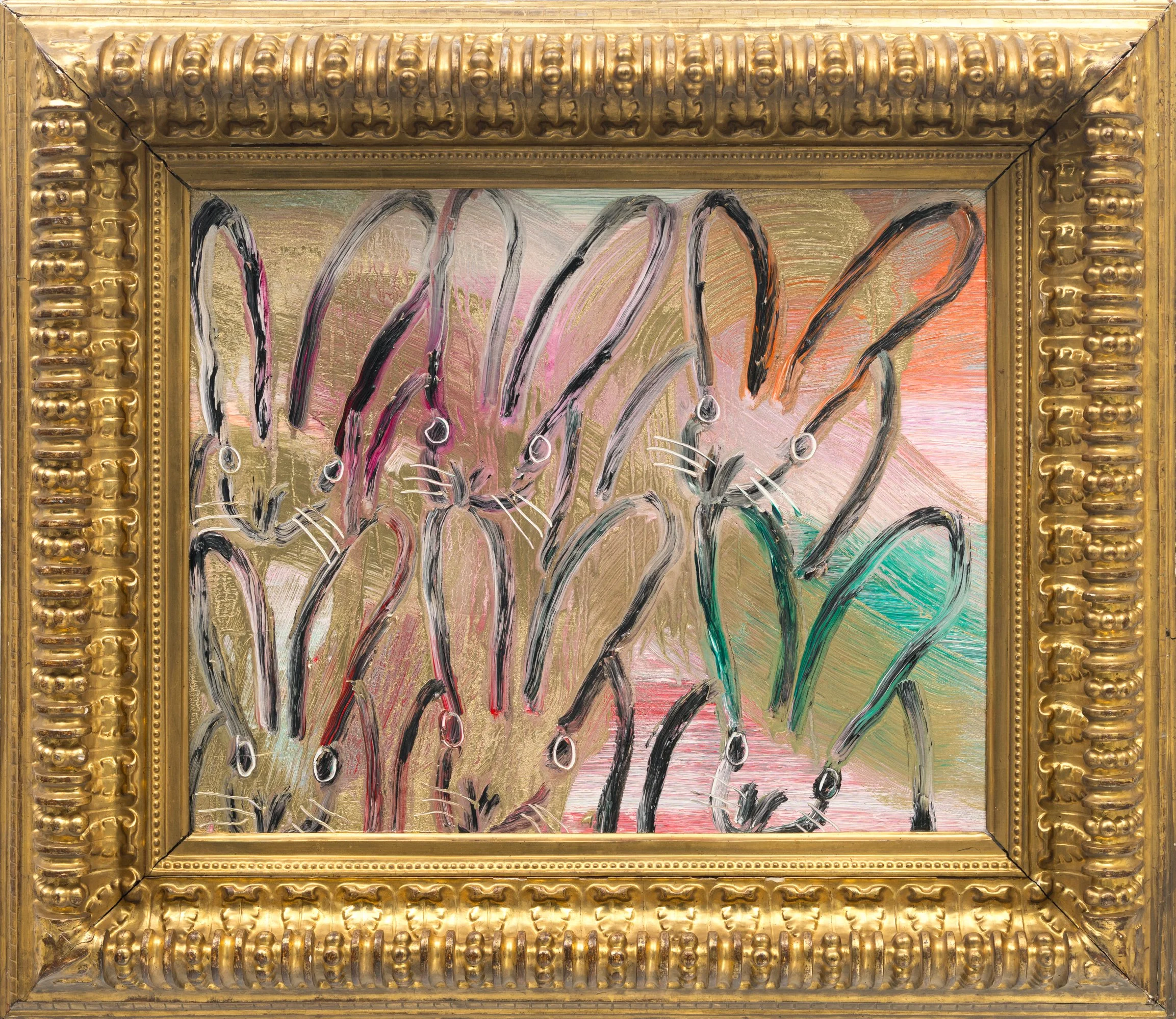 "Pink Chinensis" 2026, 21 x 25 inches, Oil on Wood
