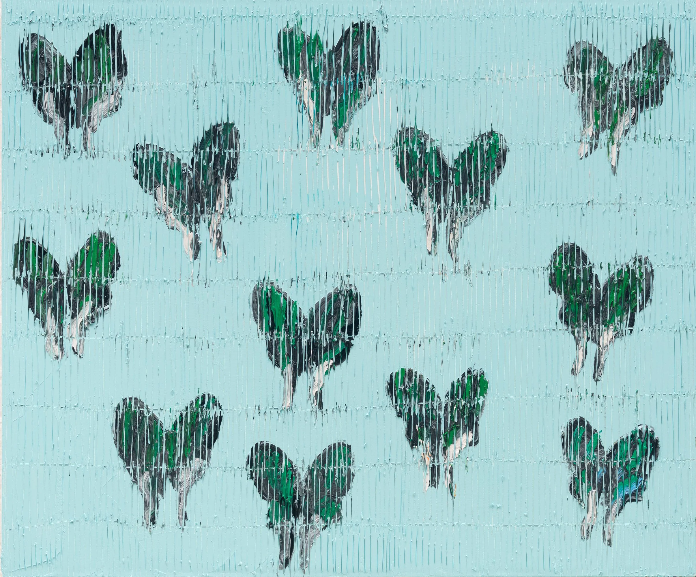 "Day Moth (Madagascar)" 2026, Oil on Canvas, 30 x 36 inches