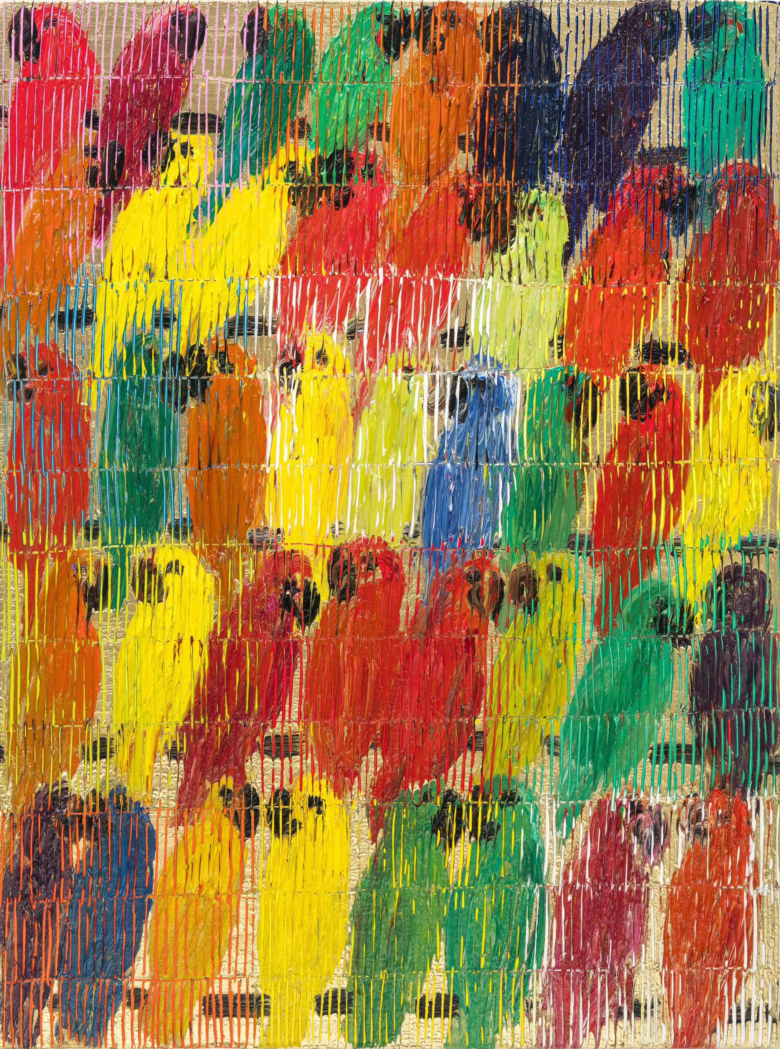 "Lories Now" 2025, Oil on Canvas, 40 x 30 inches